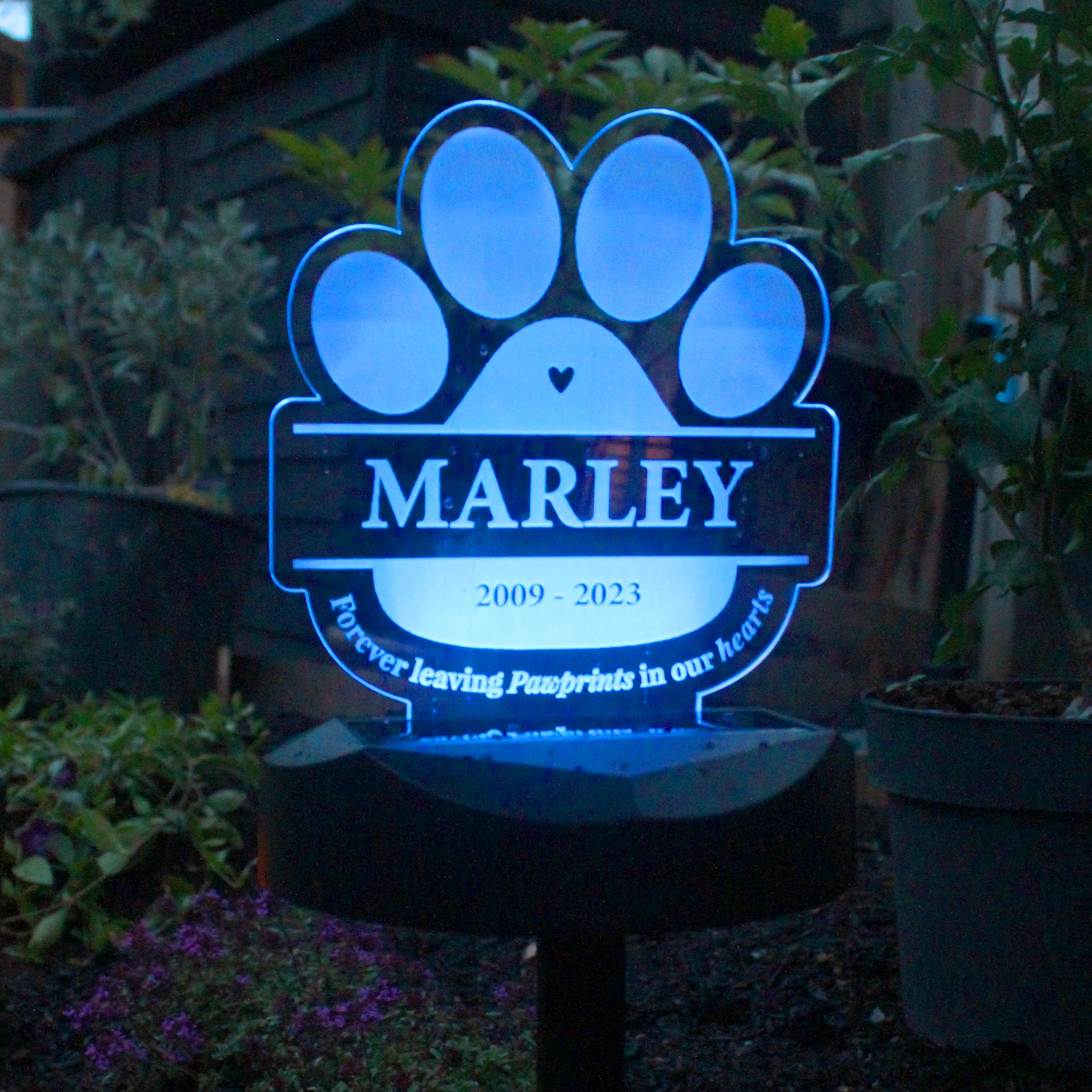 Personalised Pet Memorial Outdoor Solar Light - gift & personalise