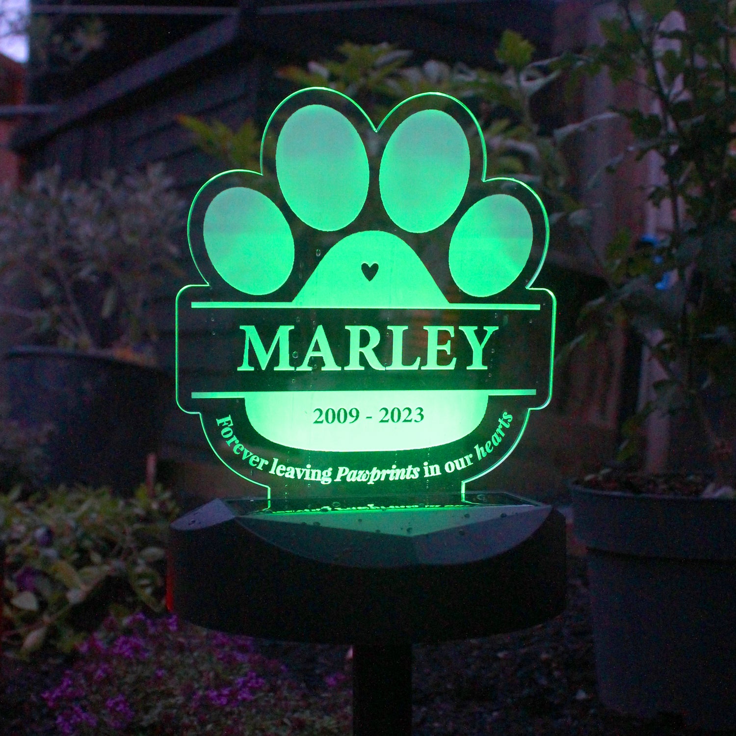 Personalised Pet Memorial Outdoor Solar Light - gift & personalise