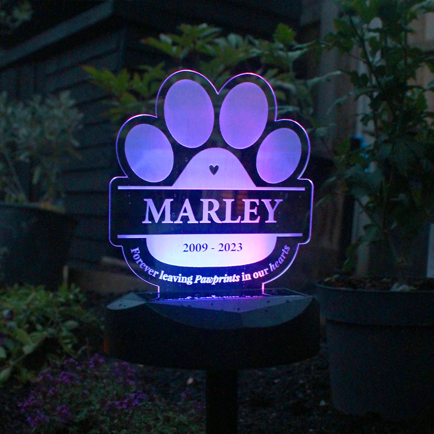 Personalised Pet Memorial Outdoor Solar Light - gift & personalise