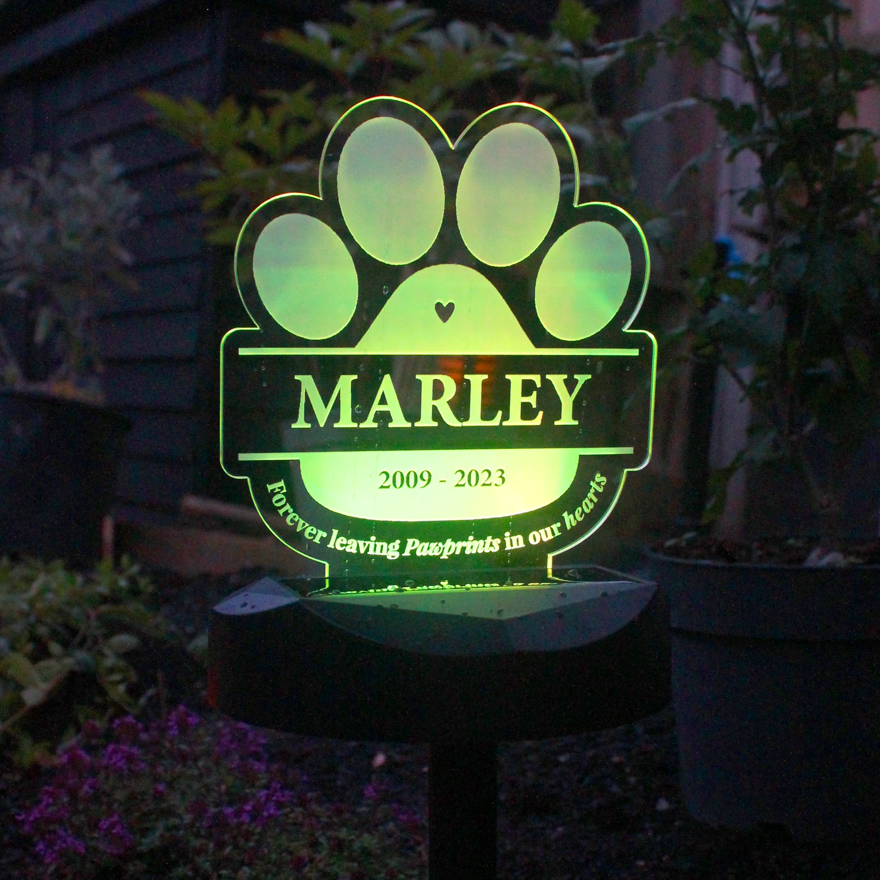 Personalised Pet Memorial Outdoor Solar Light - gift & personalise