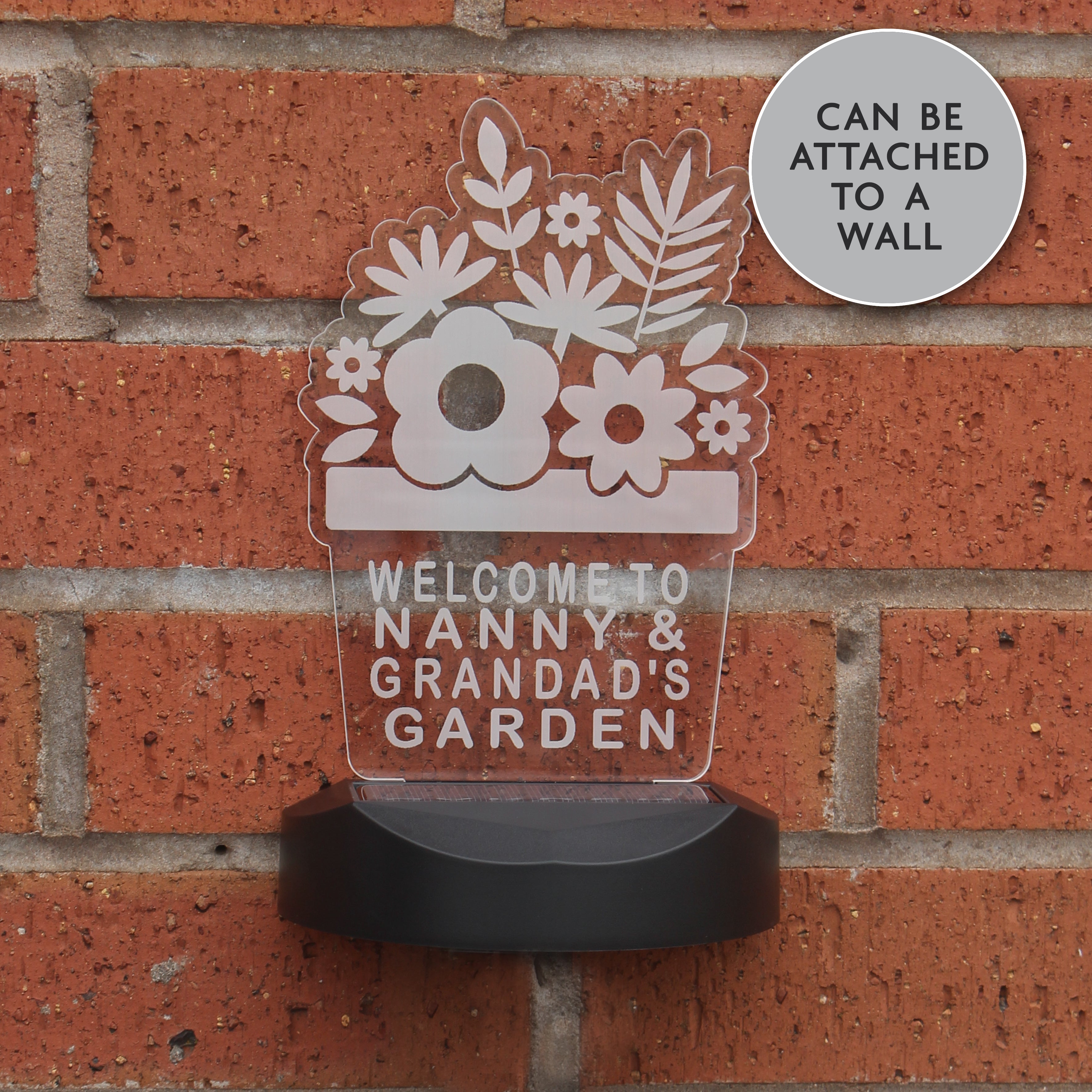 Personalised Plant Pot Outdoor Solar Light - gift & personalise