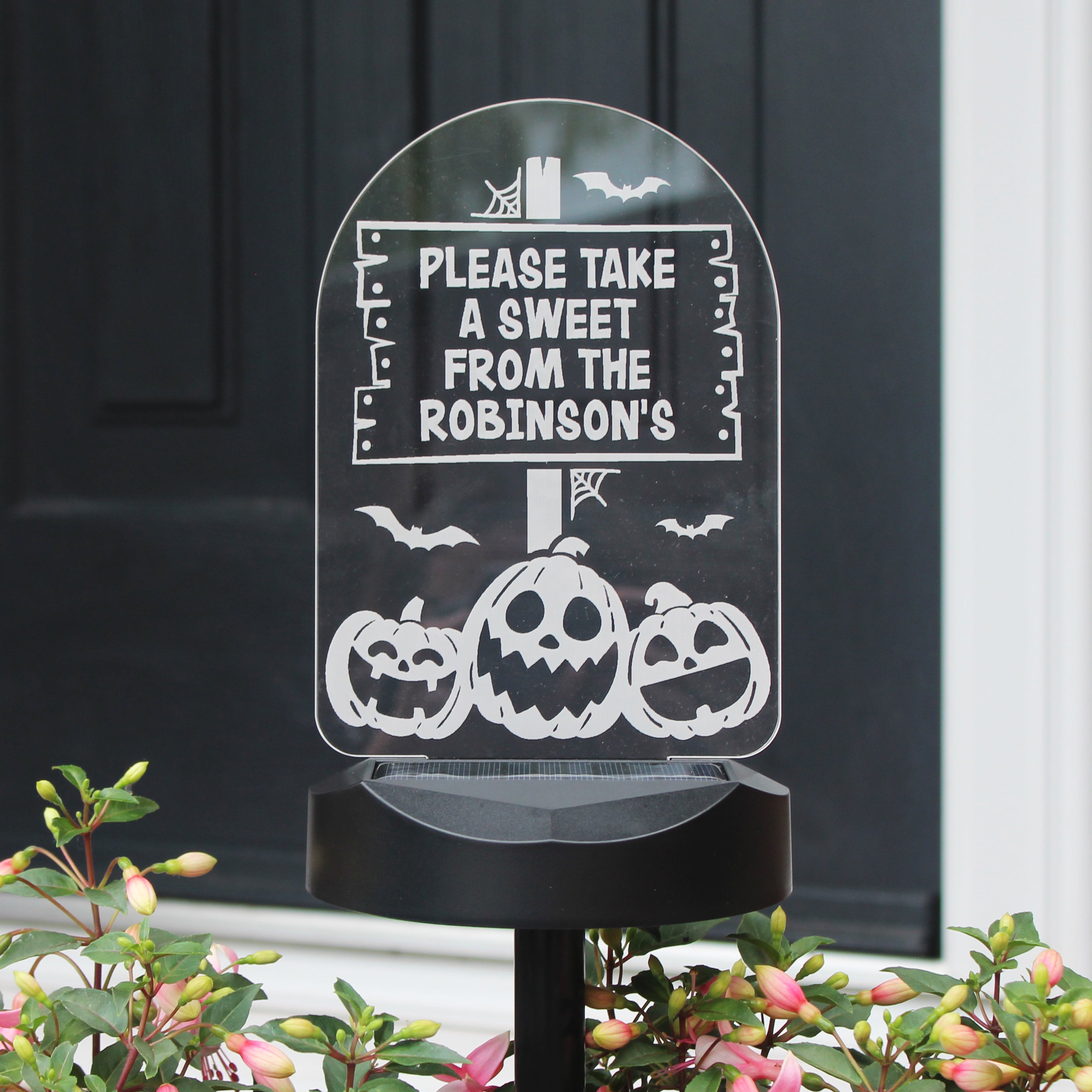 Personalised Pumpkin Patch Halloween Solar Light - gift & personalise