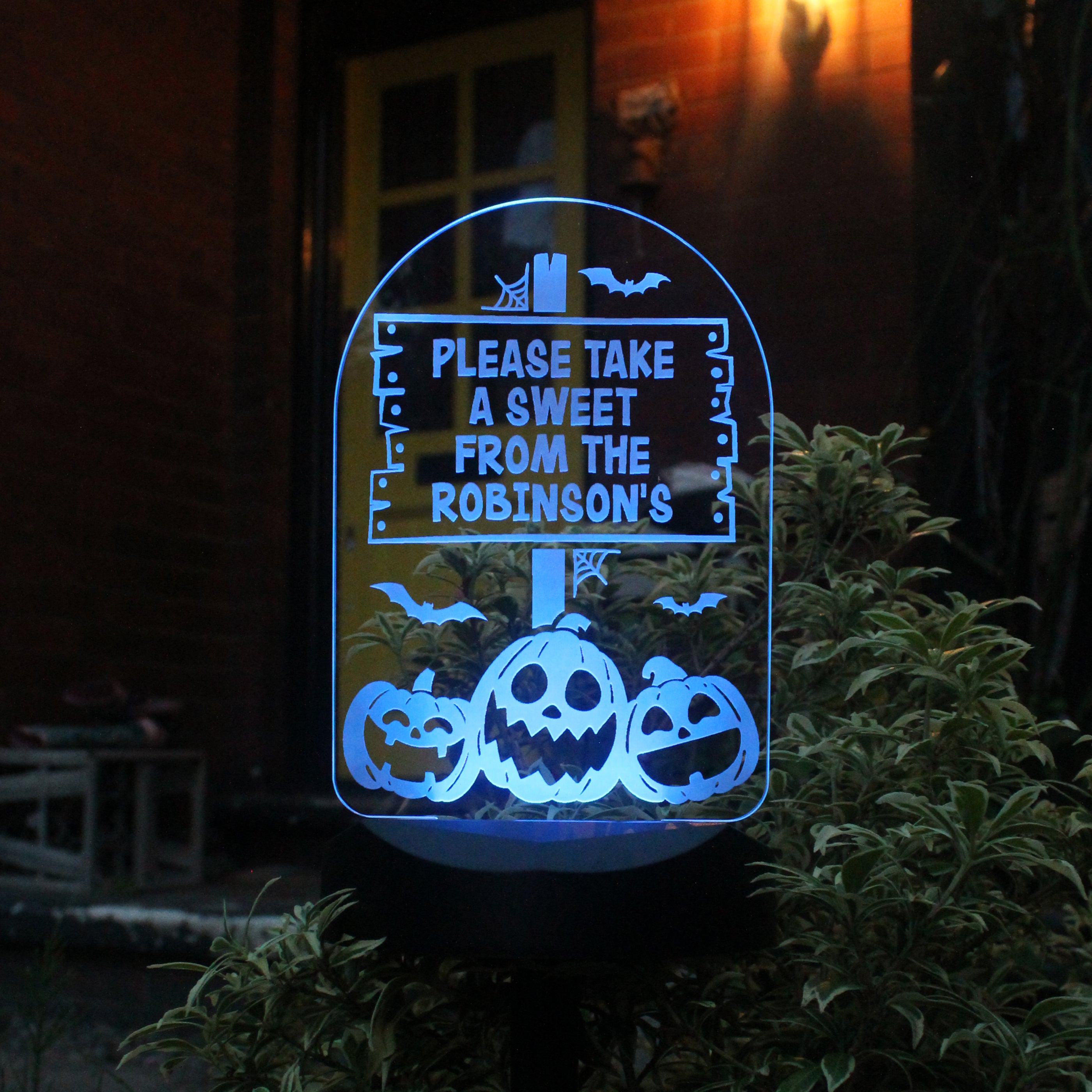 Personalised Pumpkin Patch Halloween Solar Light - gift & personalise