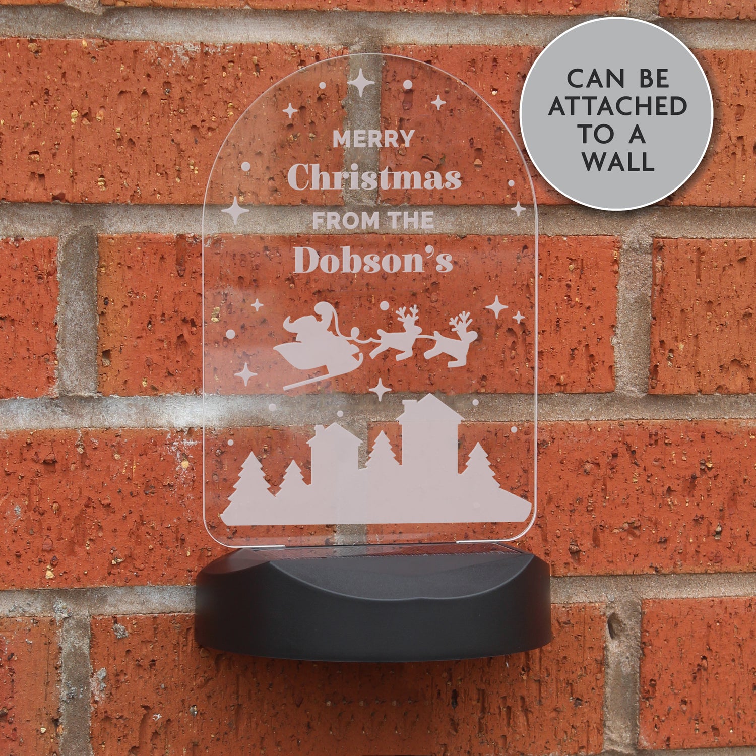 Personalised Christmas Outdoor Solar Light - gift & personalise