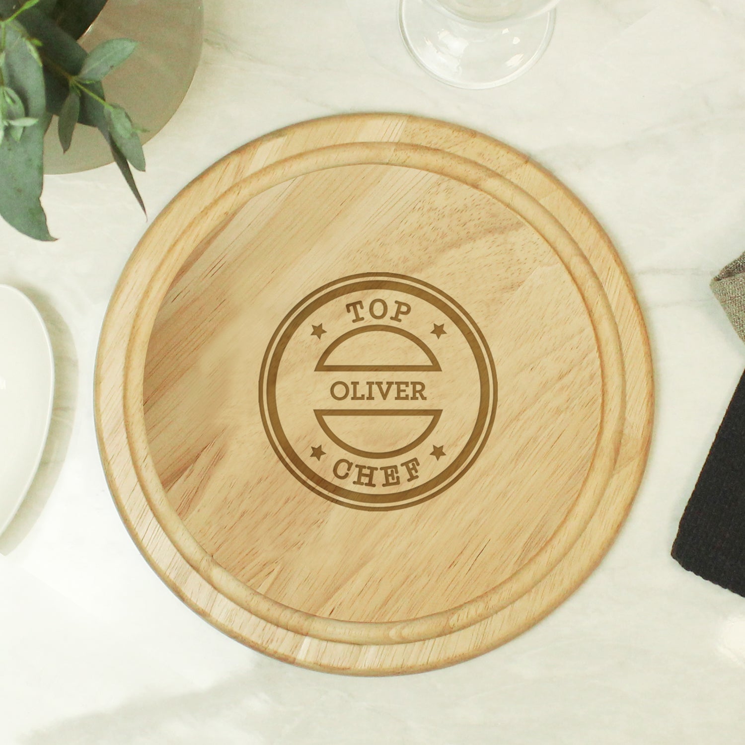 Personalised Top Chef Large Chopping Board - gift & personalise