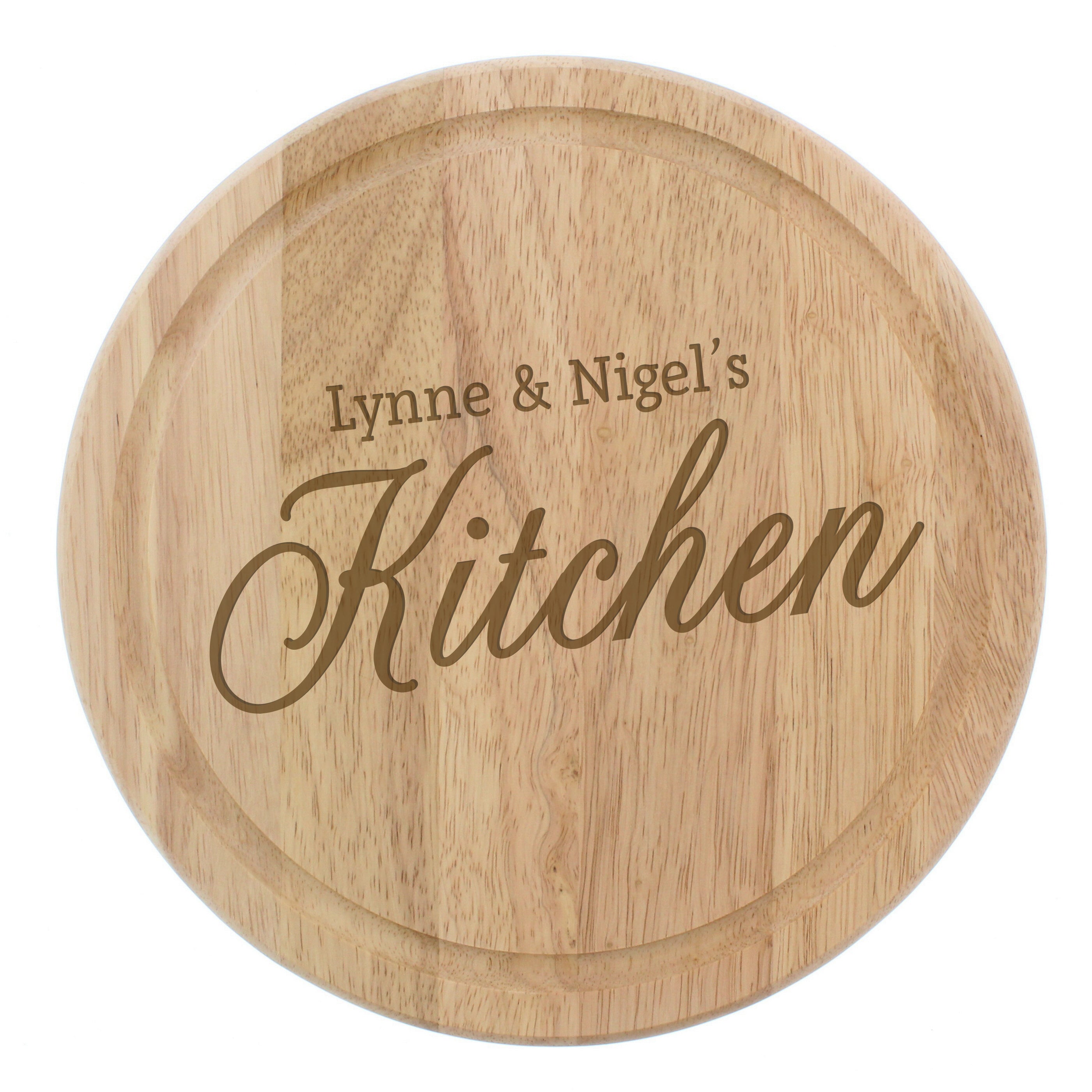 Personalised Kitchen Round Chopping Board - gift & personalise