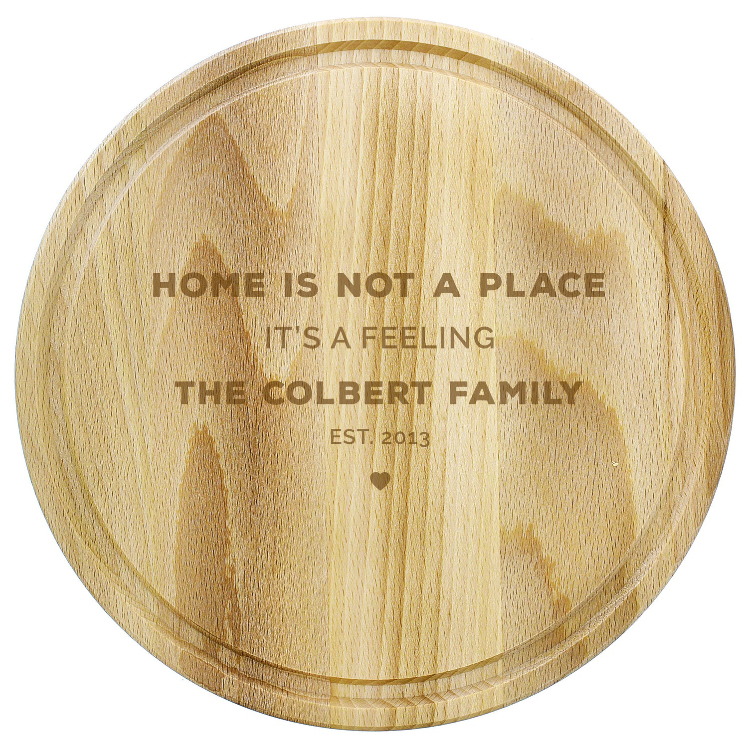 Personalised Round Chopping Board - gift & personalise