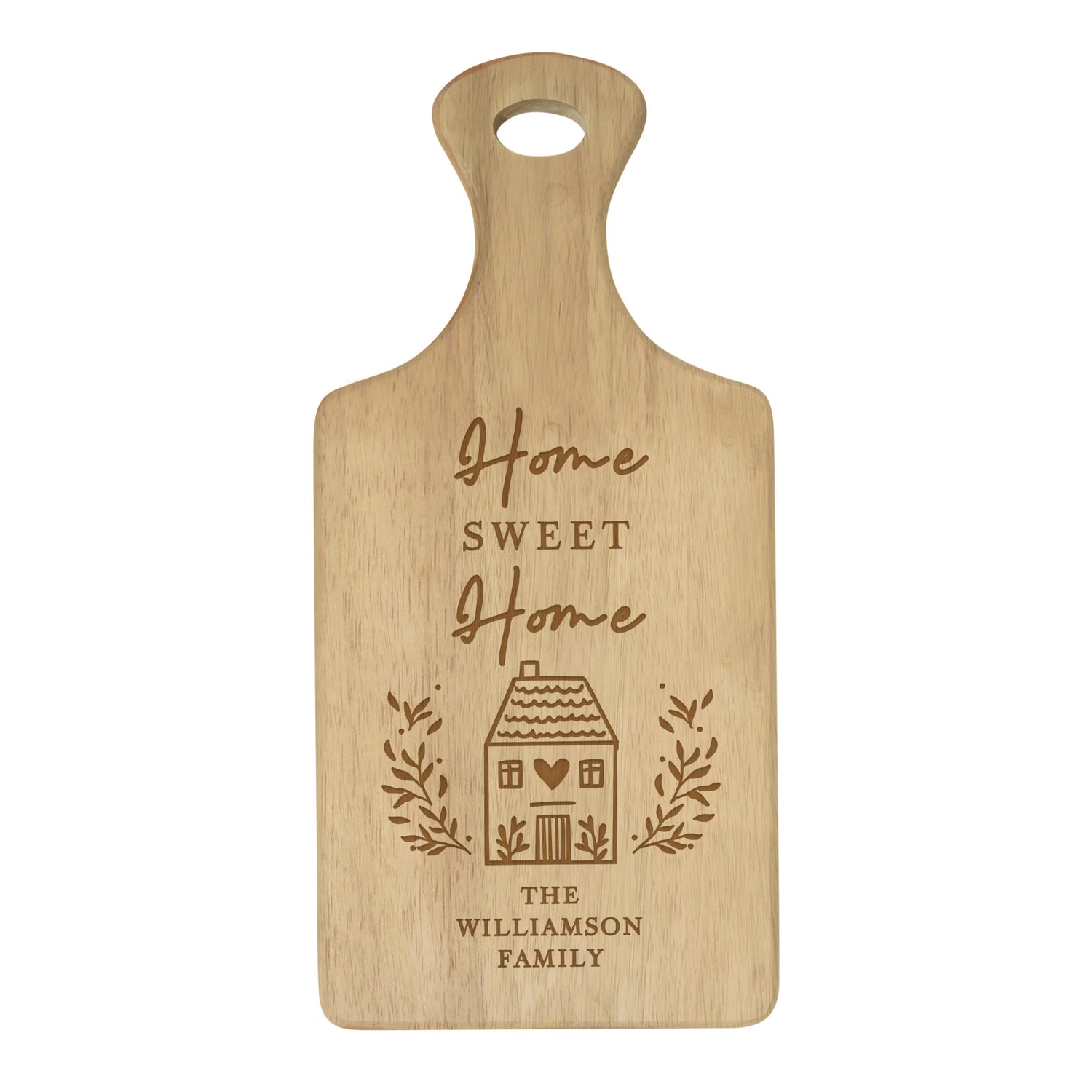 Personalised HOME Wooden Paddle Board - gift & personalise