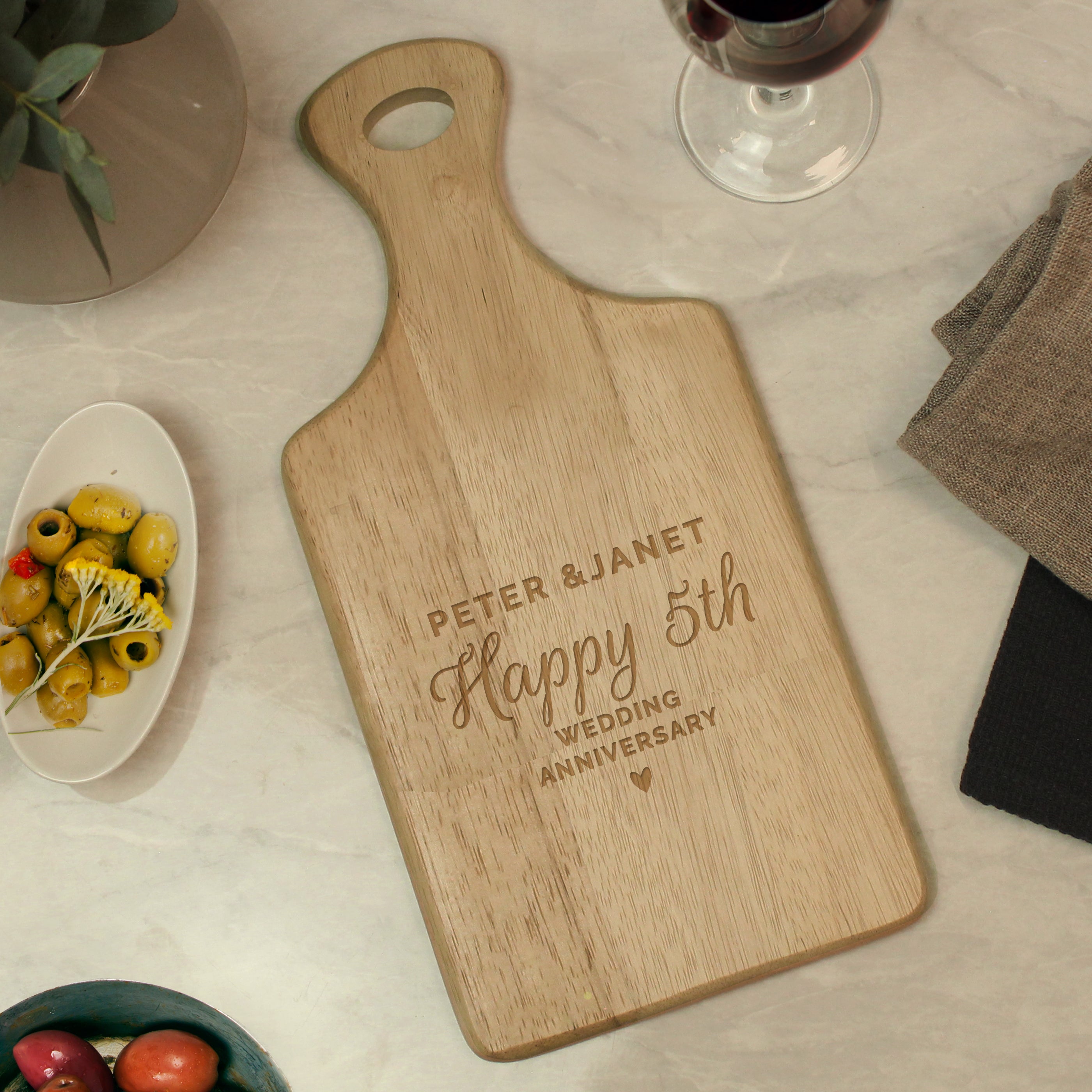 Personalised Wedding Wooden Paddle Board - gift & personalise