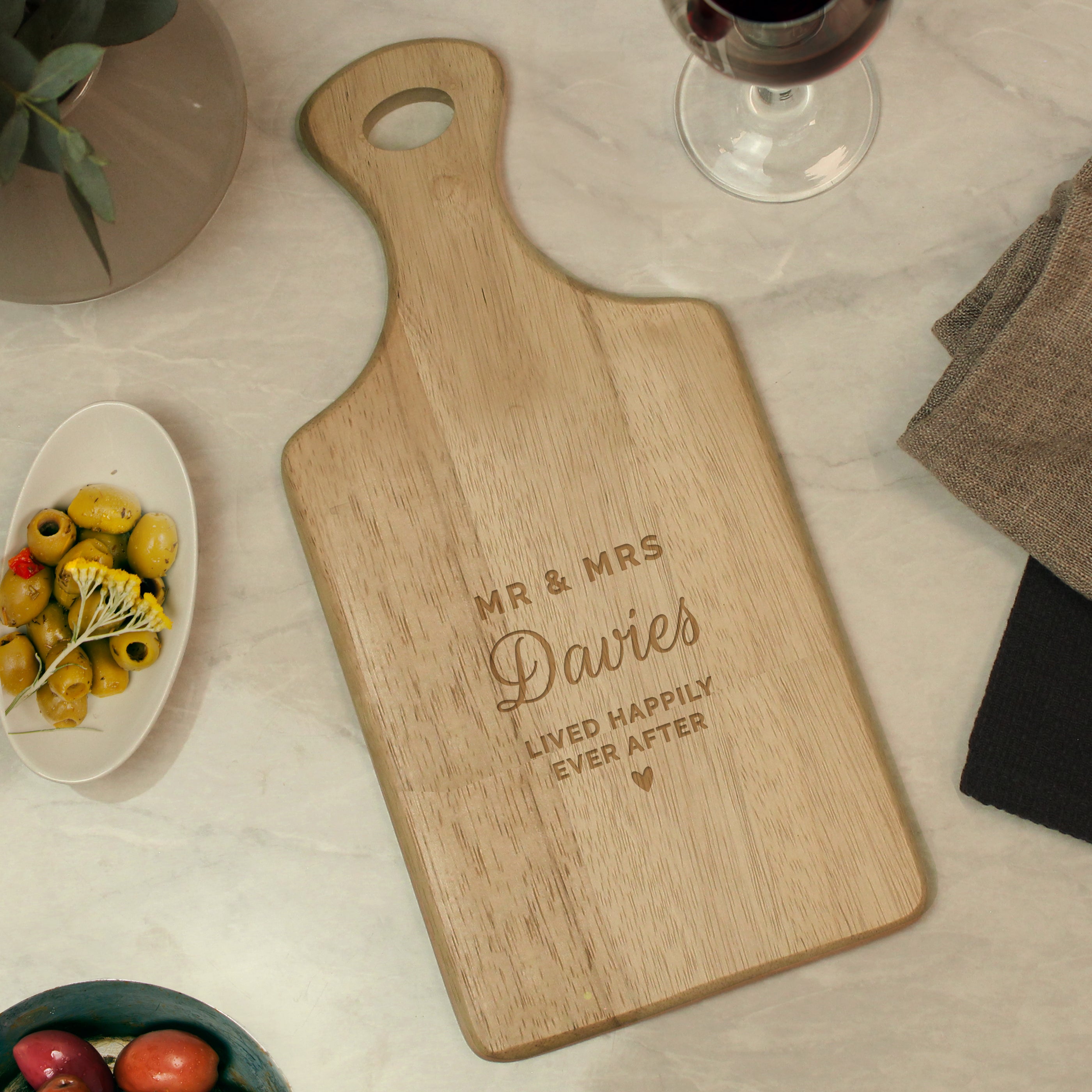 Personalised Wedding Wooden Paddle Board - gift & personalise