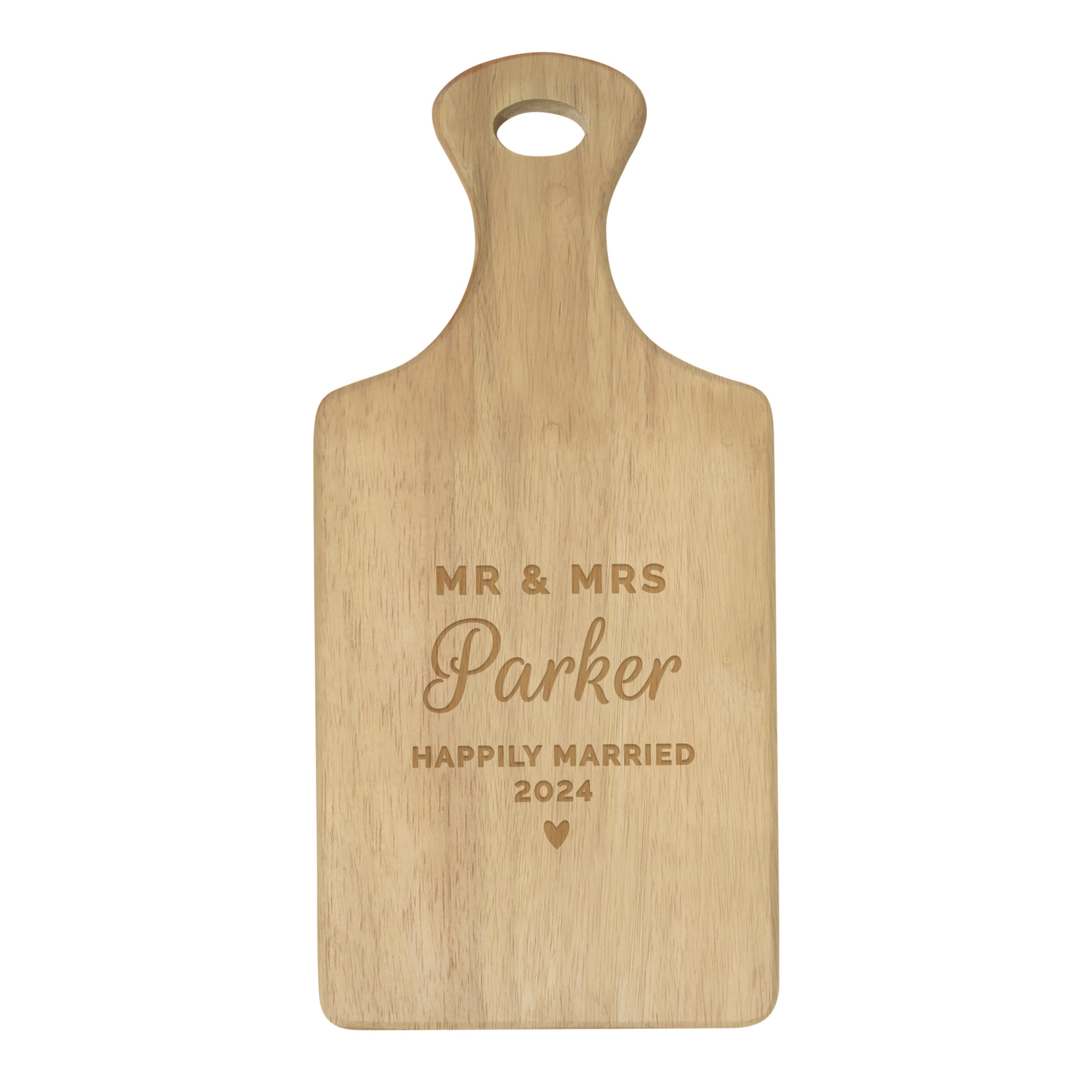 Personalised Wedding Wooden Paddle Board - gift & personalise