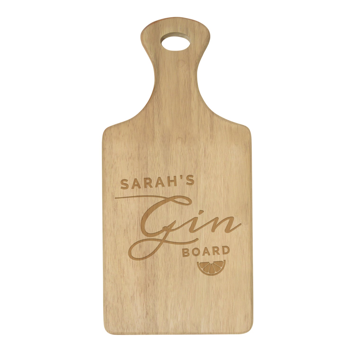 Personalised Gin Wooden Paddle Board - gift & personalise