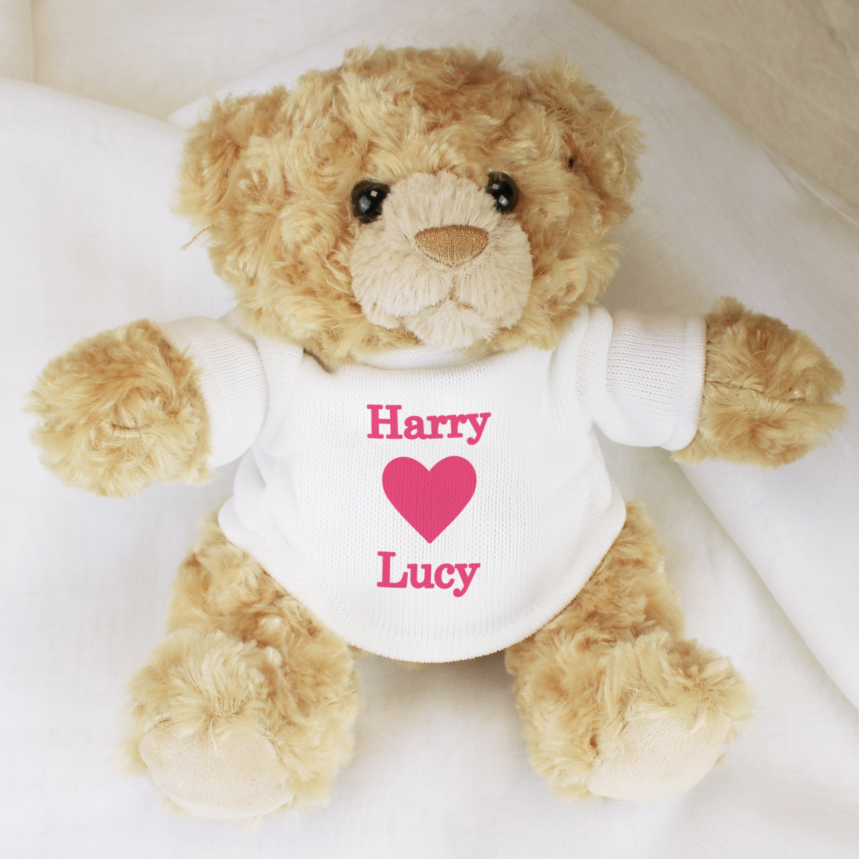 Personalised Love Heart Teddy Bear - gift & personalise