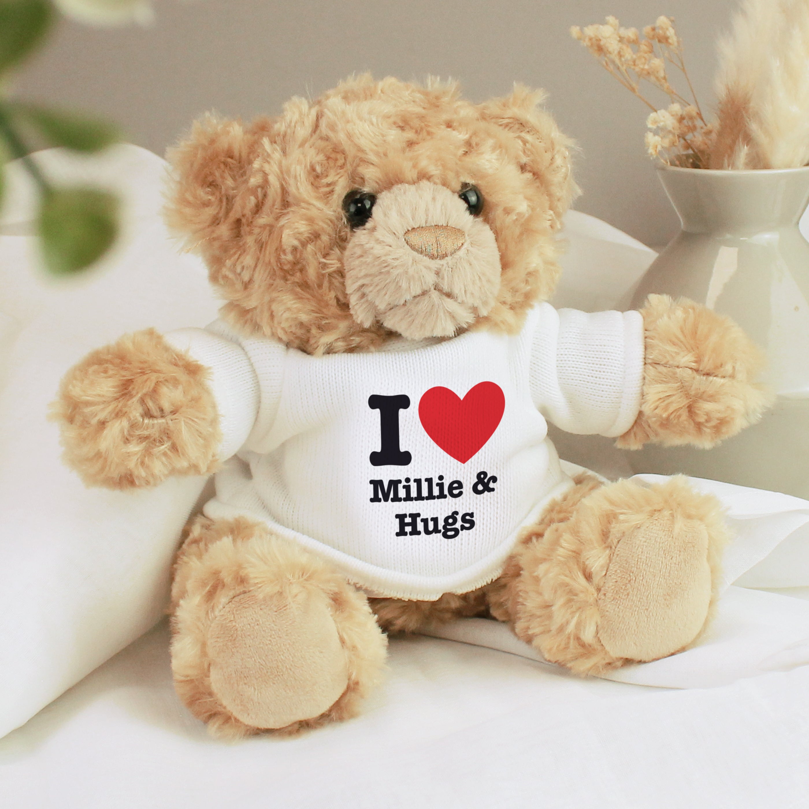 Personalised I Love... Teddy Bear - gift & personalise