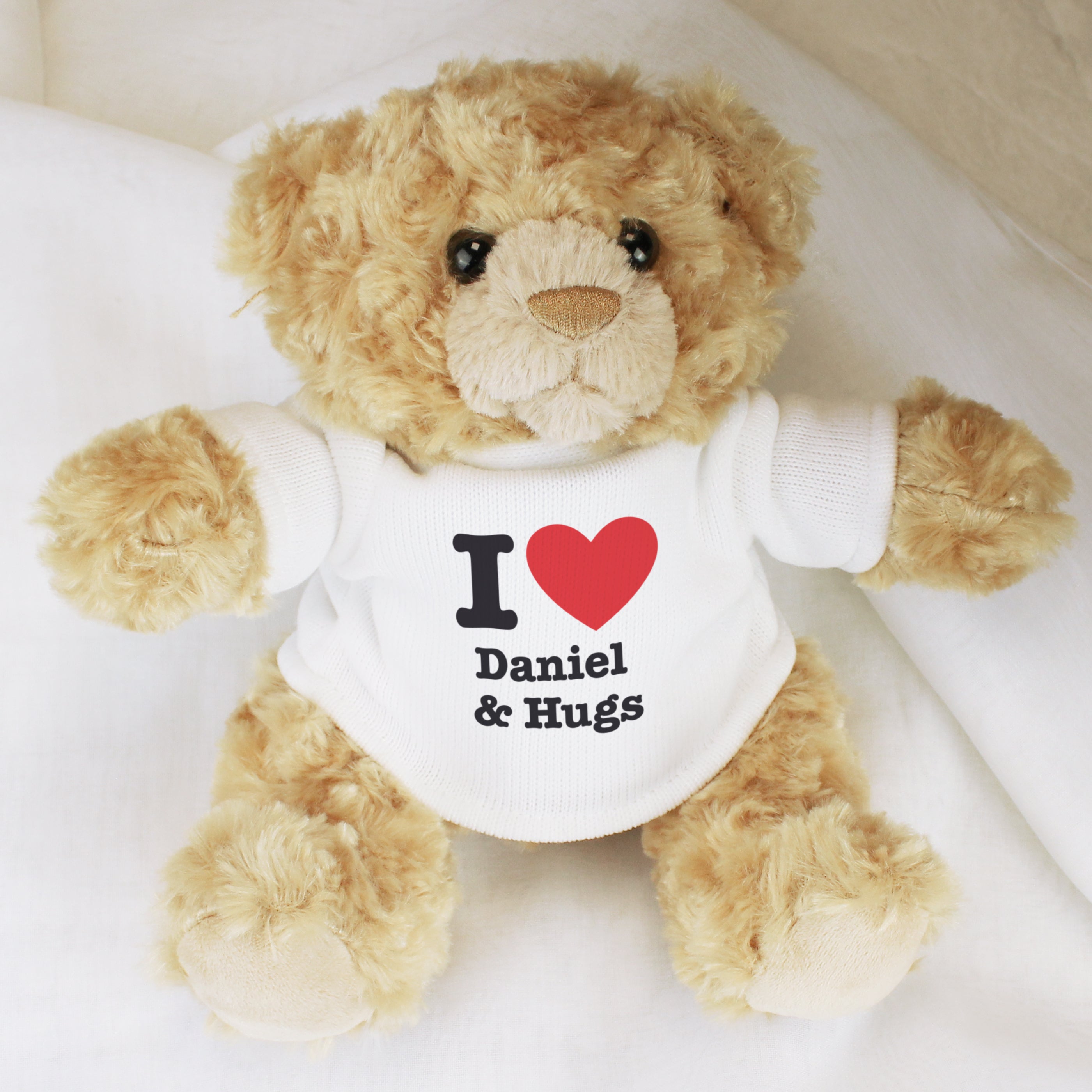 Personalised I Love... Teddy Bear - gift & personalise