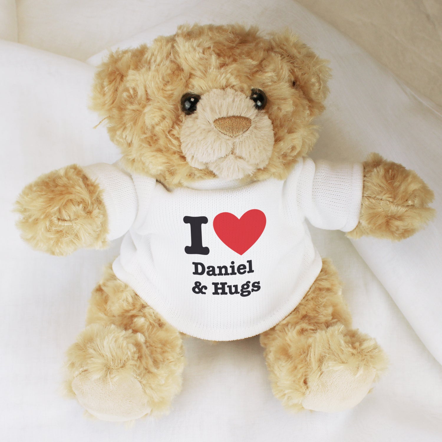 Personalised I Love... Teddy Bear - gift & personalise