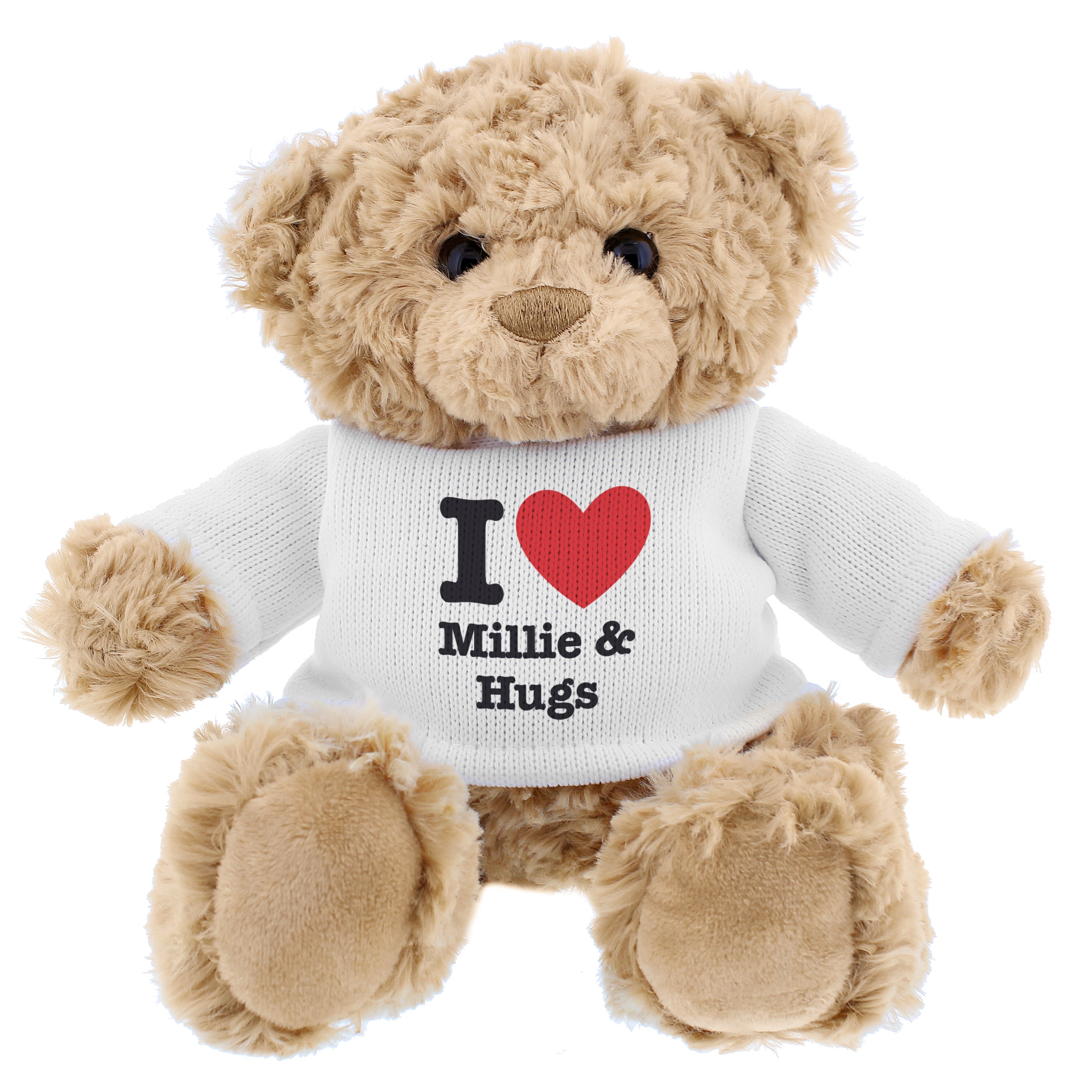 Personalised I Love... Teddy Bear - gift & personalise