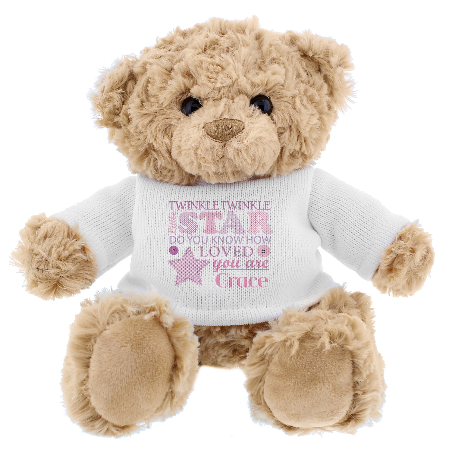 Personalised Twinkle Girls Teddy Bear - gift & personalise