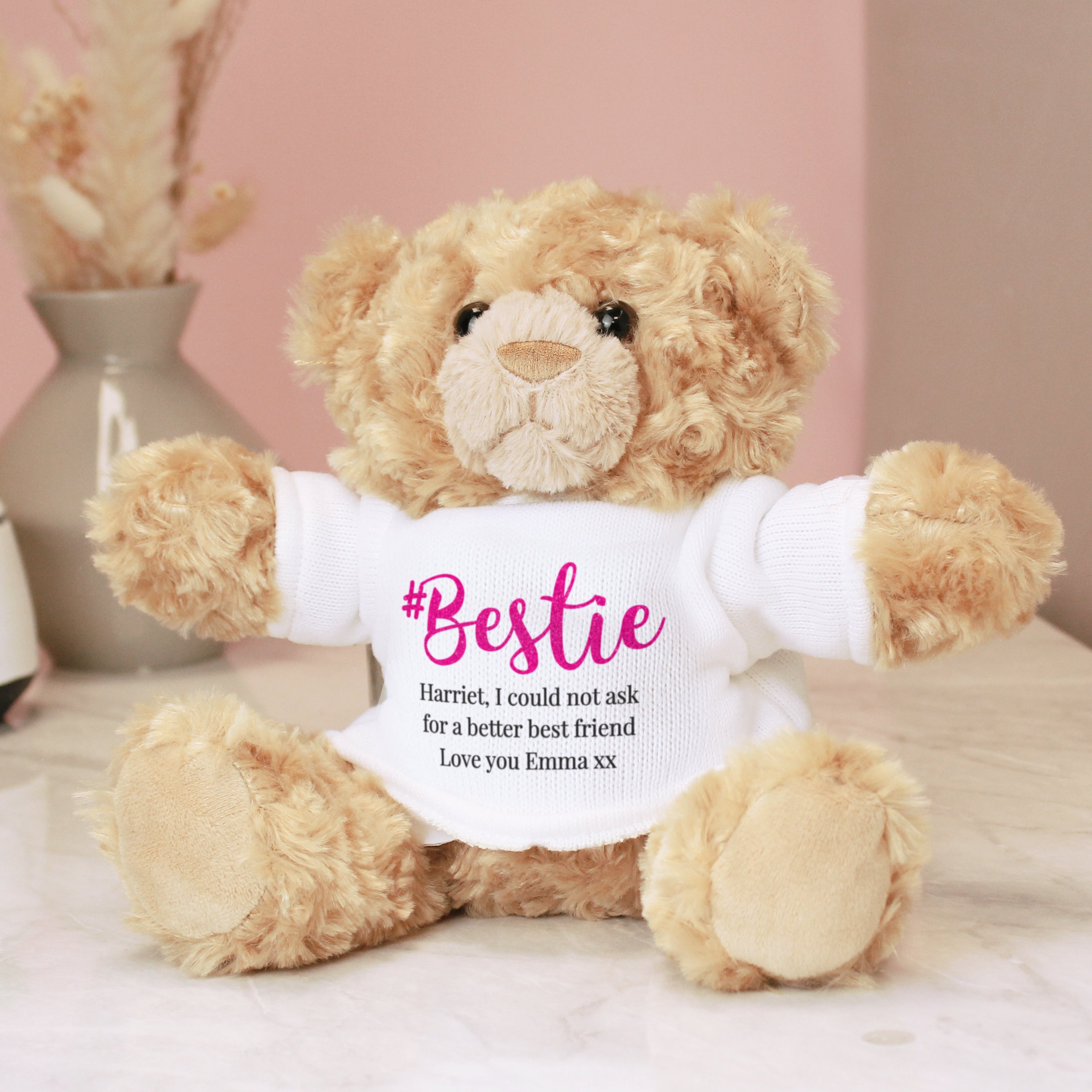 Personalised #Bestie Teddy Bear - gift & personalise