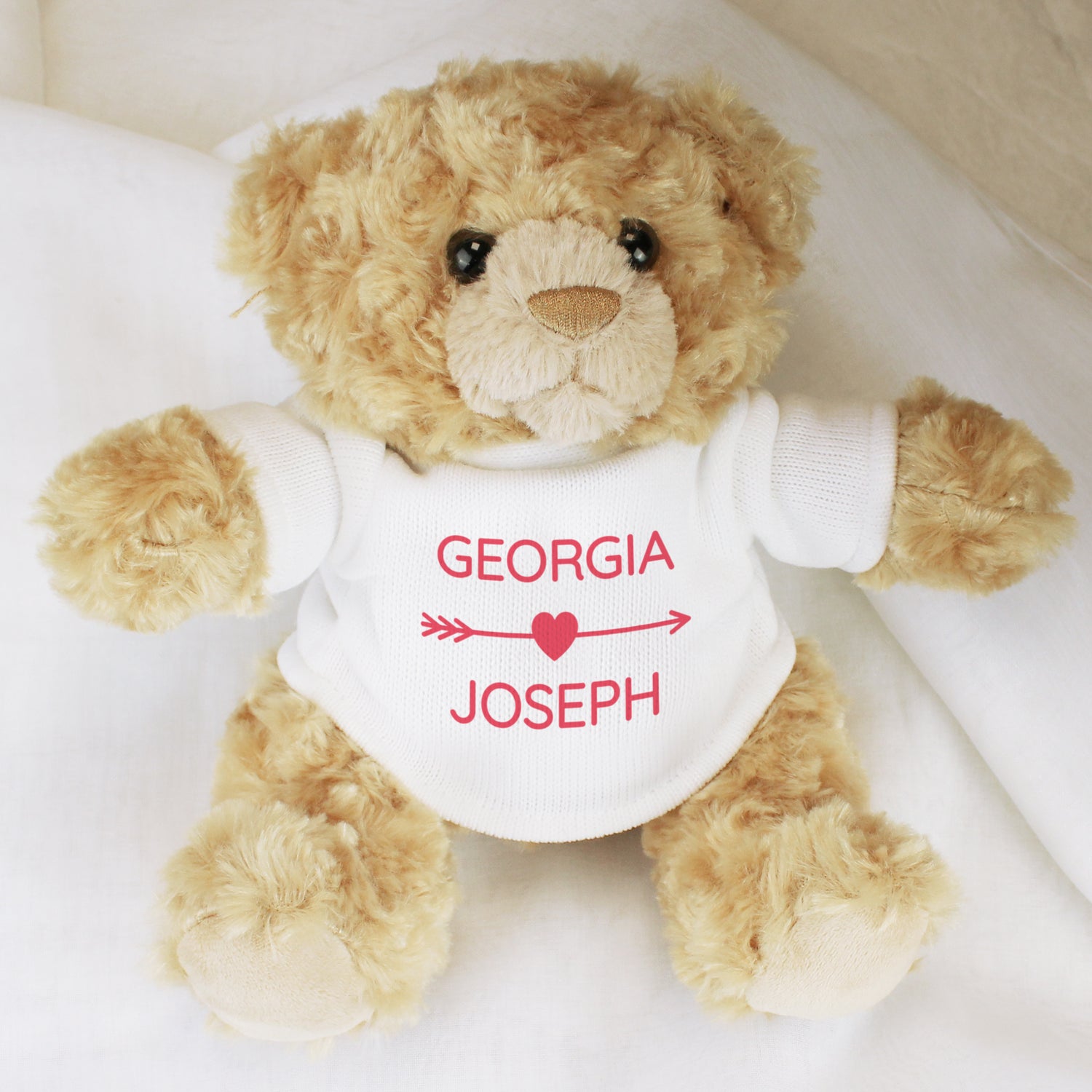 Personalised Cupids Love Heart Teddy Bear - gift & personalise