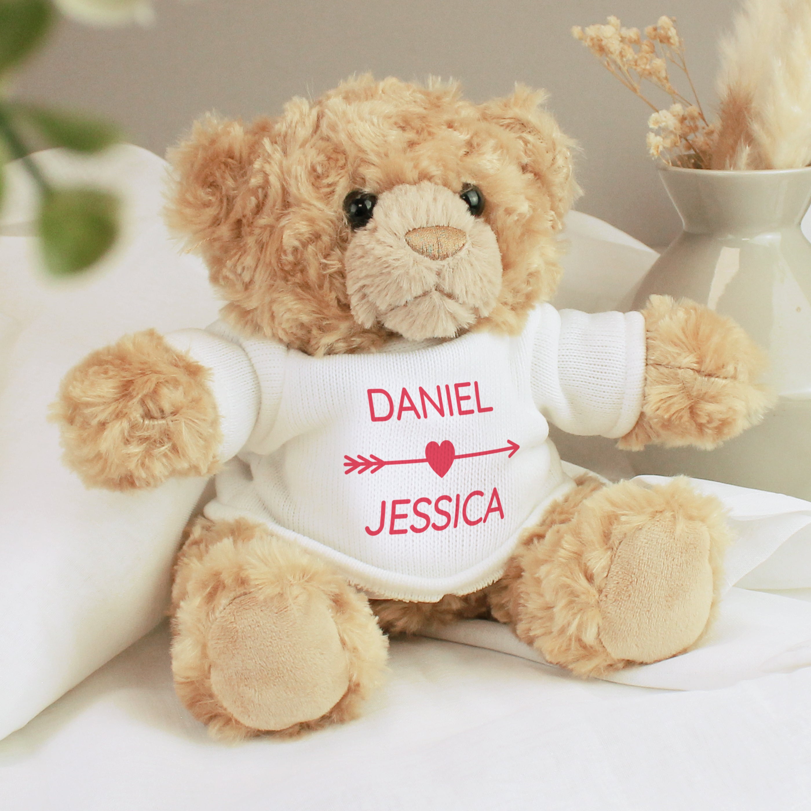 Personalised Cupids Love Heart Teddy Bear - gift & personalise