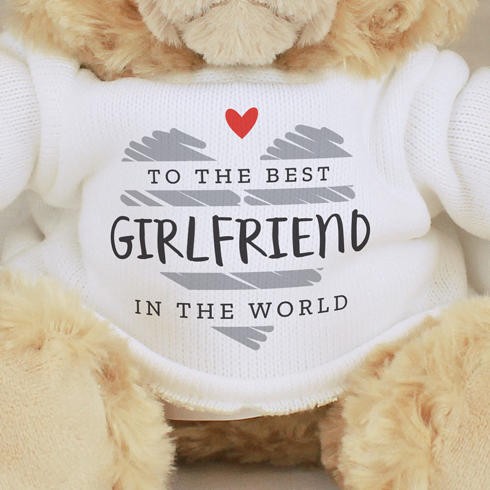 Personalised Scribble Heart Teddy Bear - gift & personalise