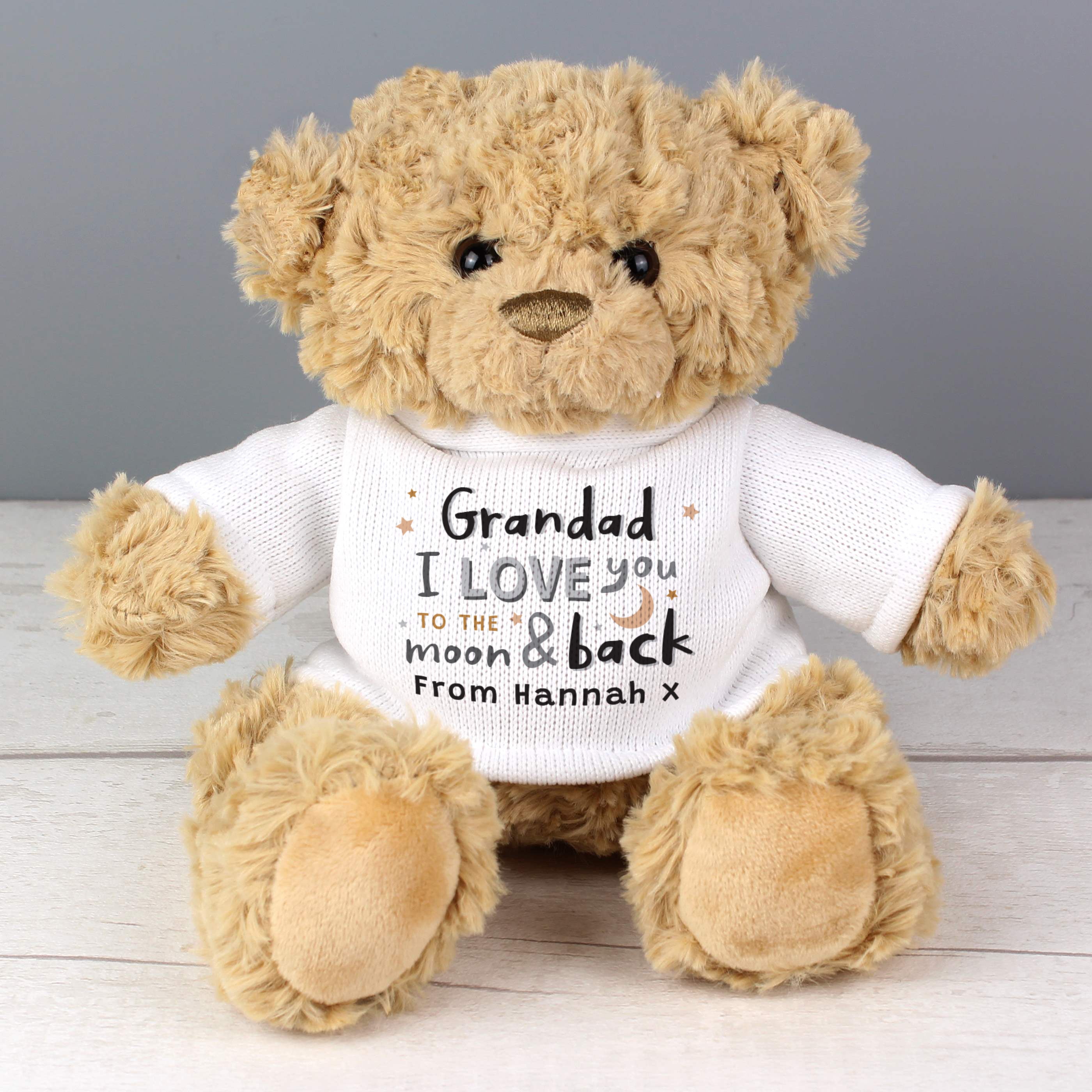 Personalised To the Moon and Back Teddy Bear - gift & personalise