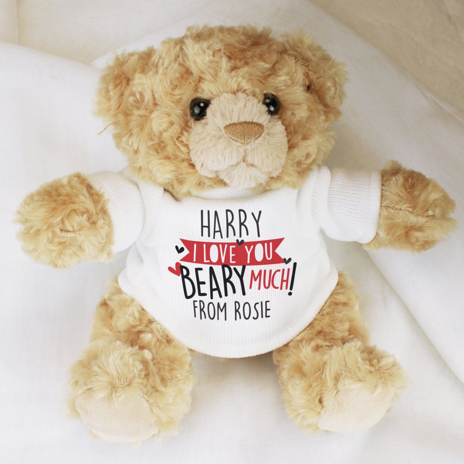 Personalised Love You Beary Much Teddy Bear - gift & personalise