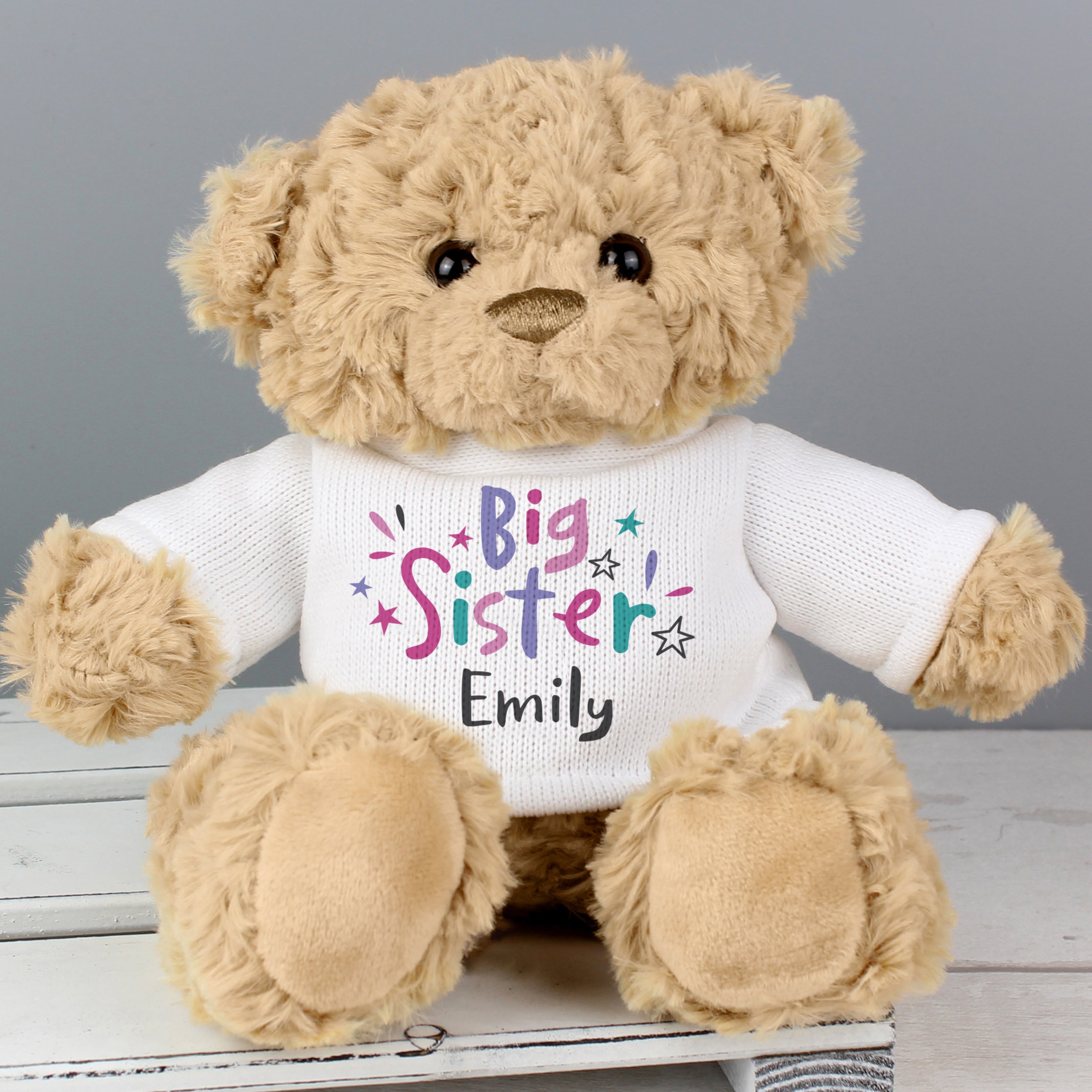 Personalised Big Sister Teddy Bear - gift & personalise