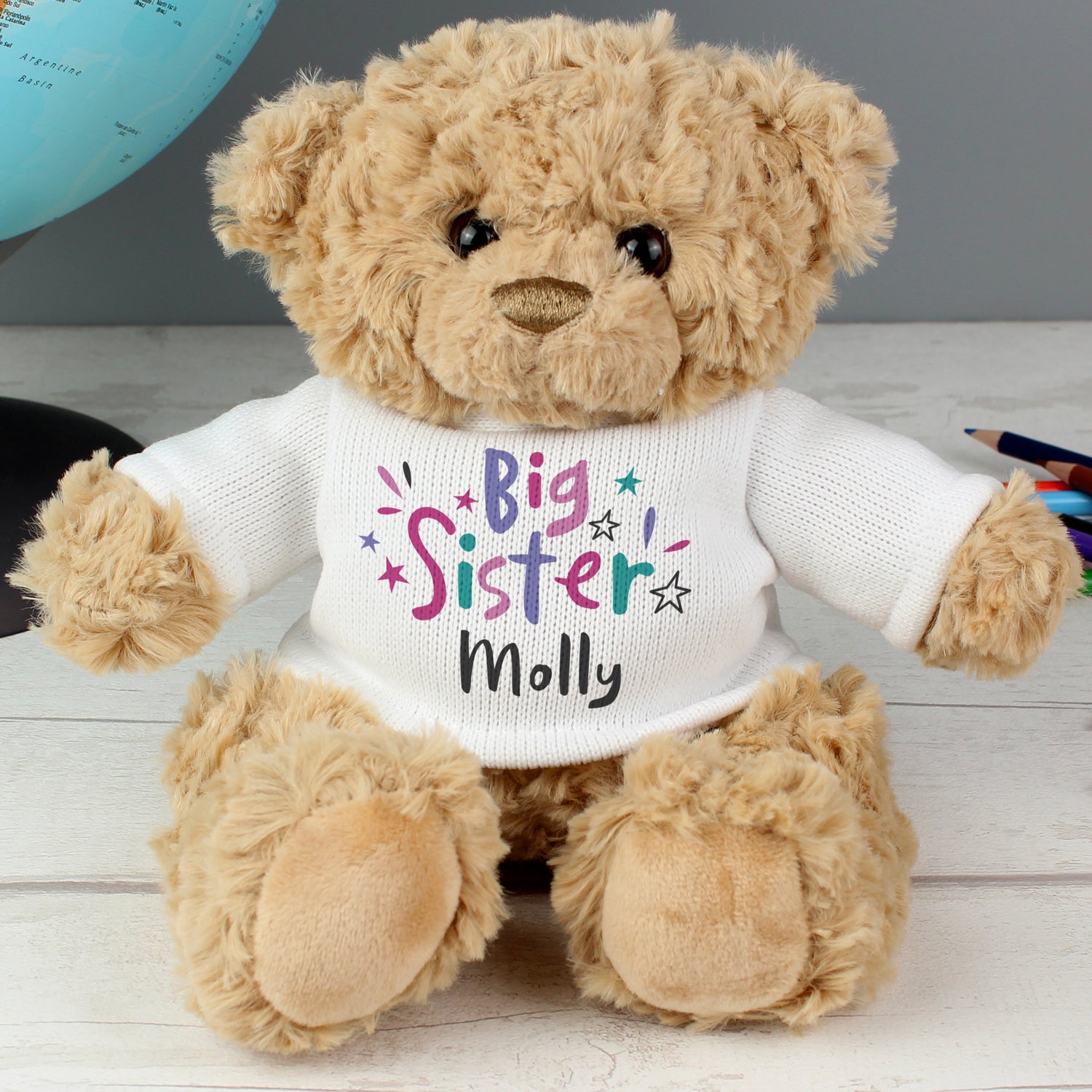 Personalised Big Sister Teddy Bear - gift & personalise