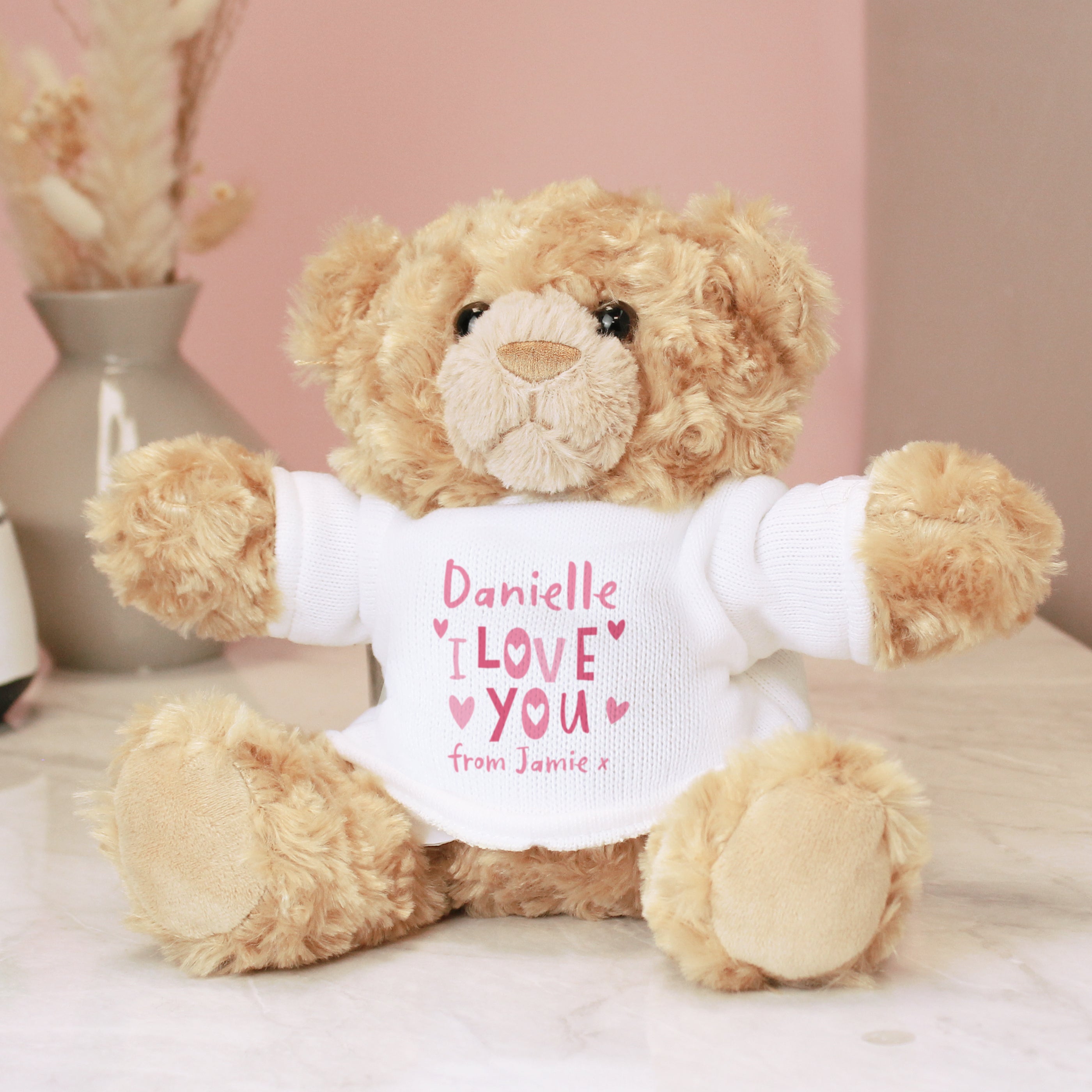 Personalised I Love You Teddy Bear - gift & personalise