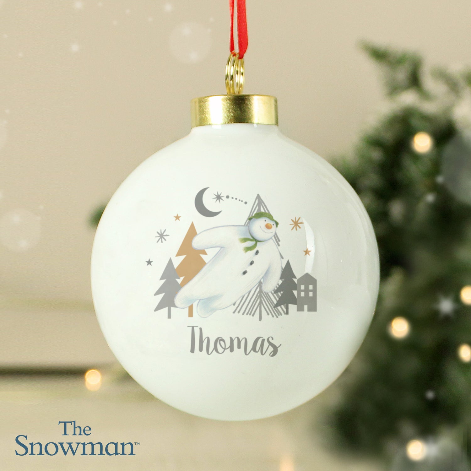 Personalised The Snowman Magical Adventure Bauble - gift & personalise