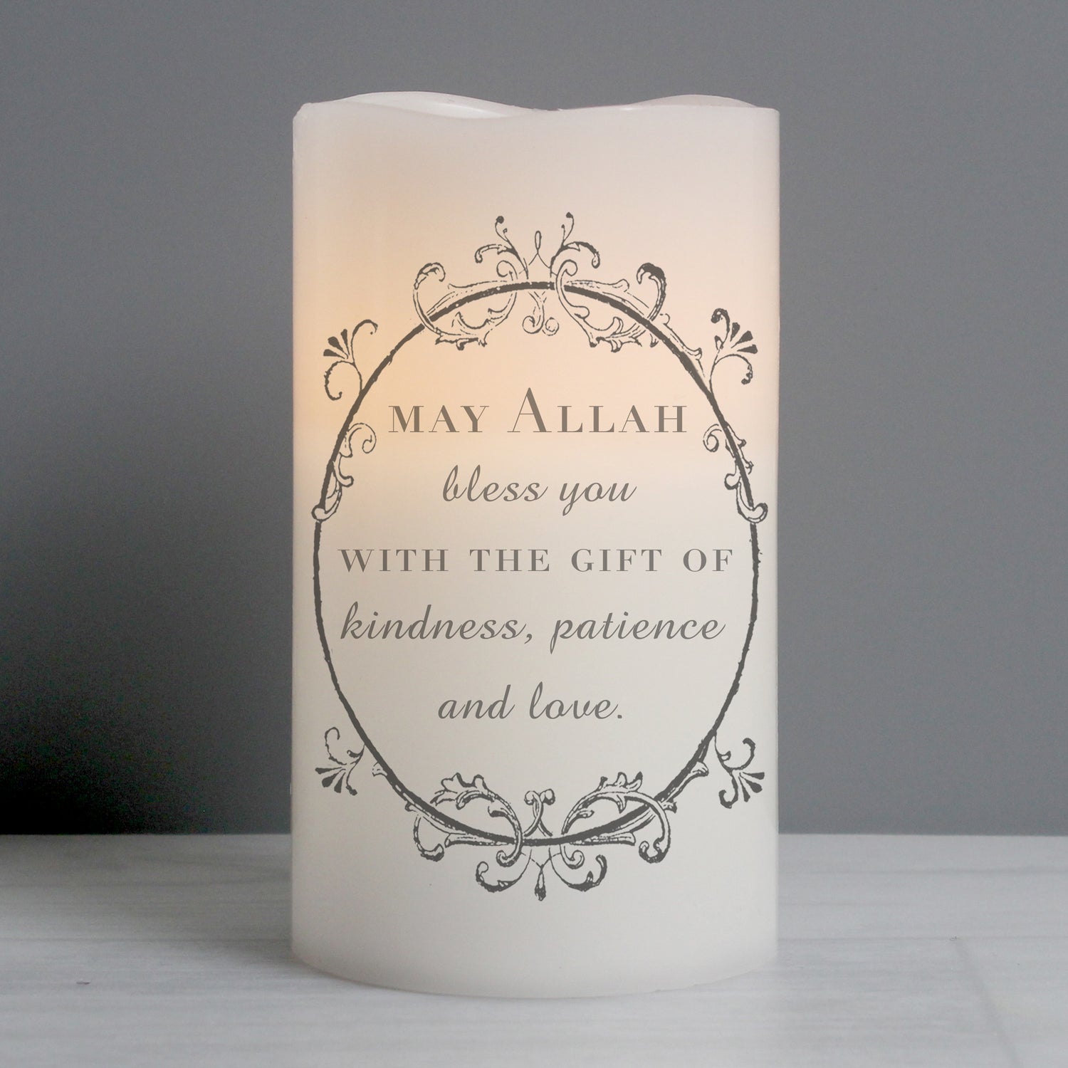 Personalised Ornate Frame LED Candle - gift & personalise