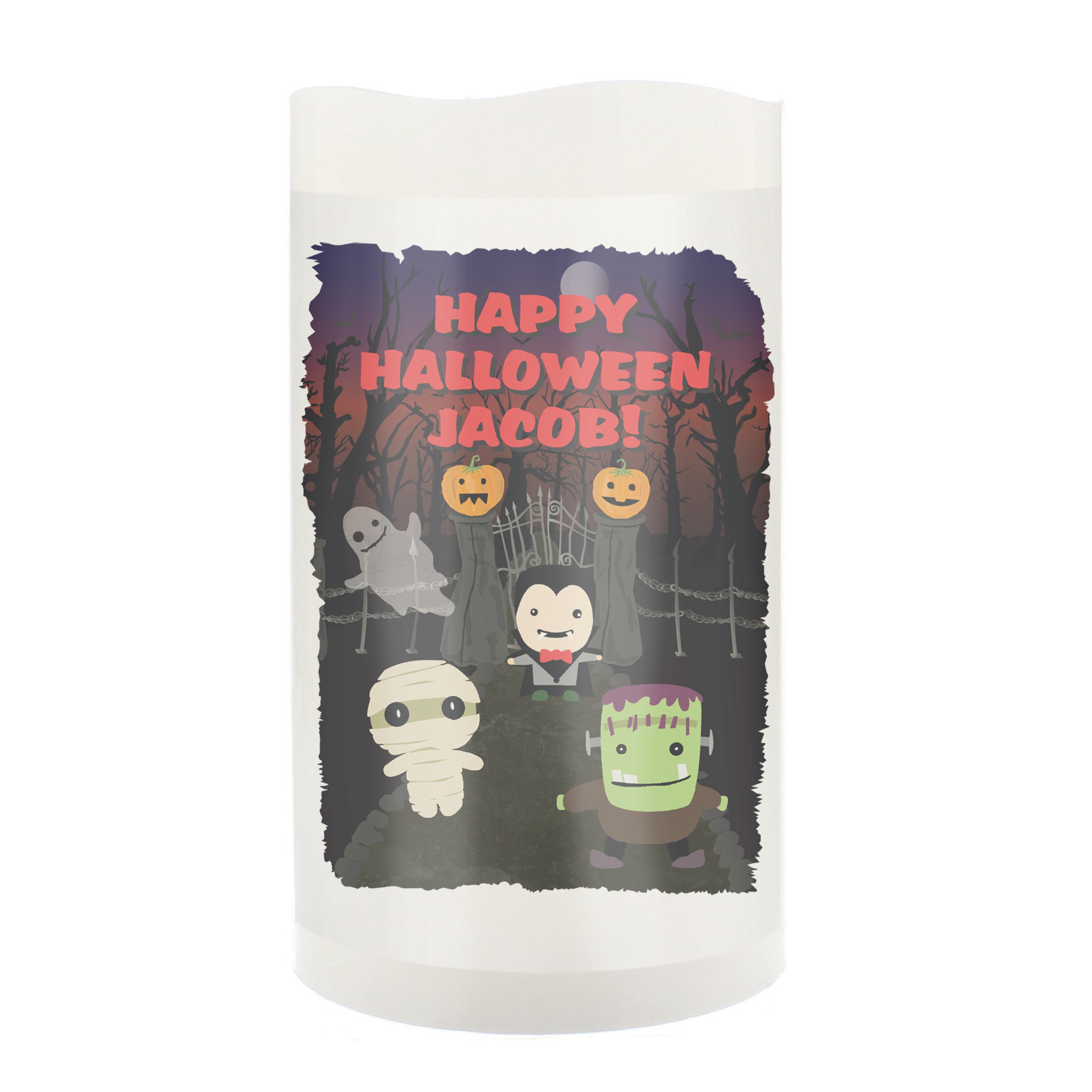 Personalised Halloween LED Candle - gift & personalise