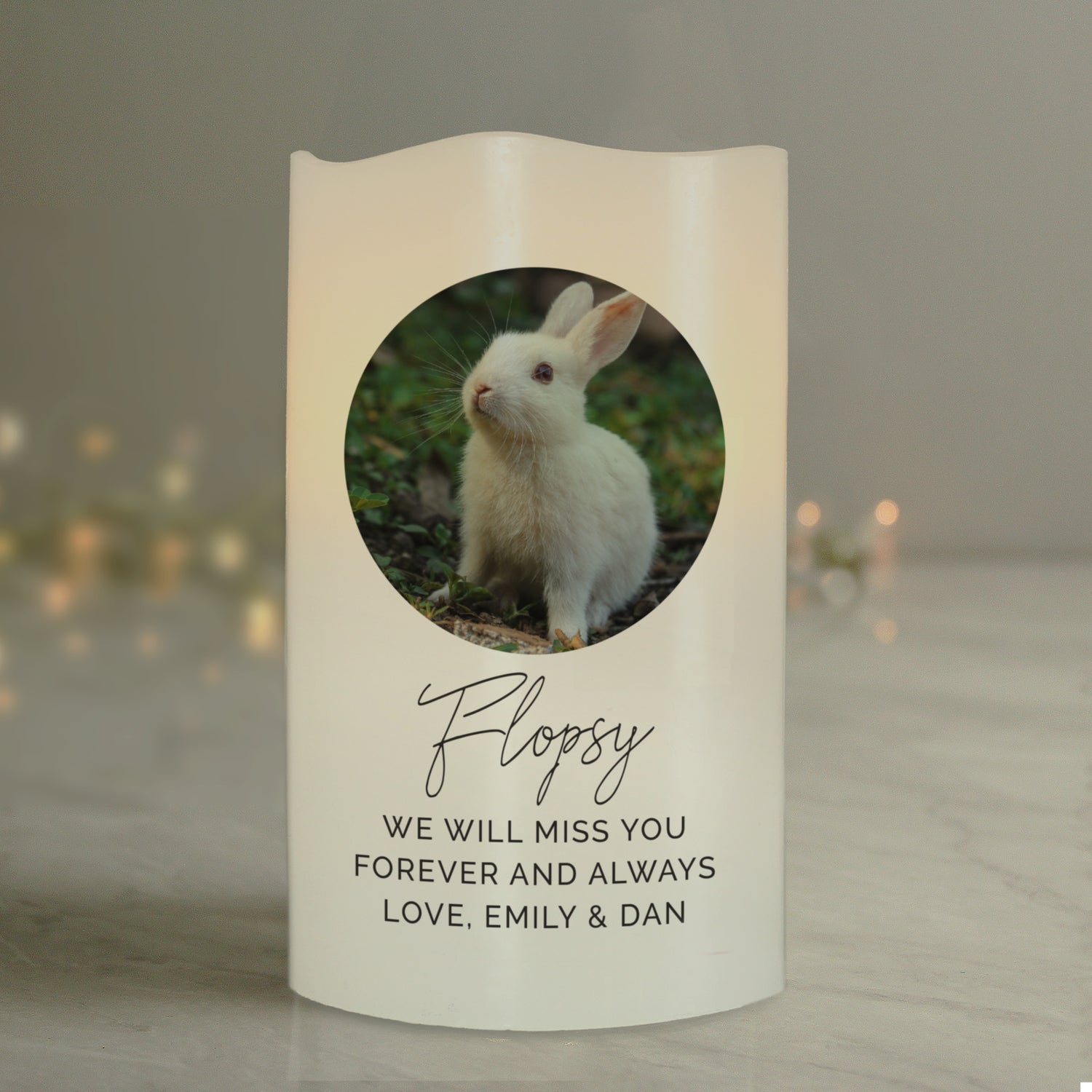 Personalised Photo Upload LED Candle