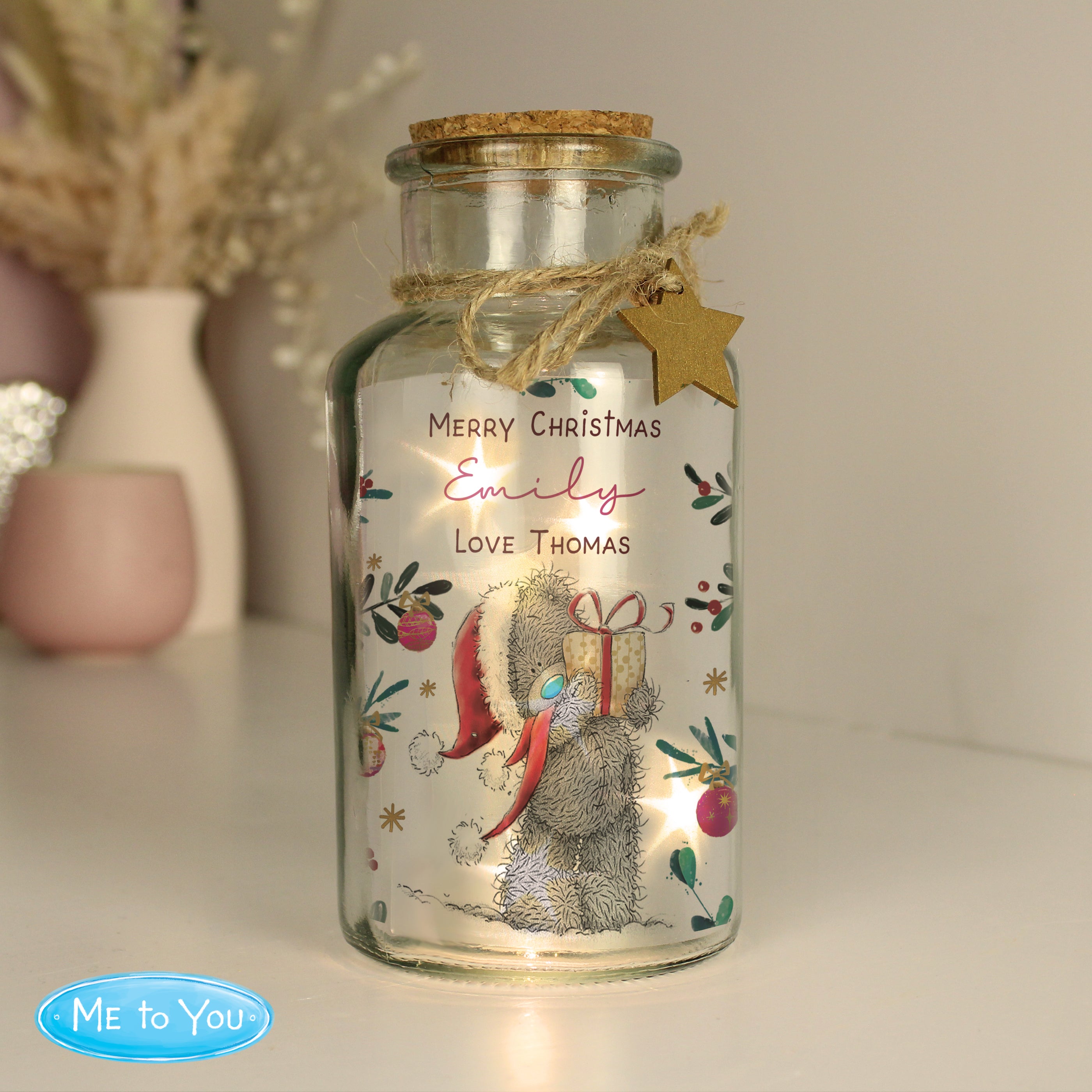 Personalised Me to You Cosy Winter Led Jar - gift & personalise