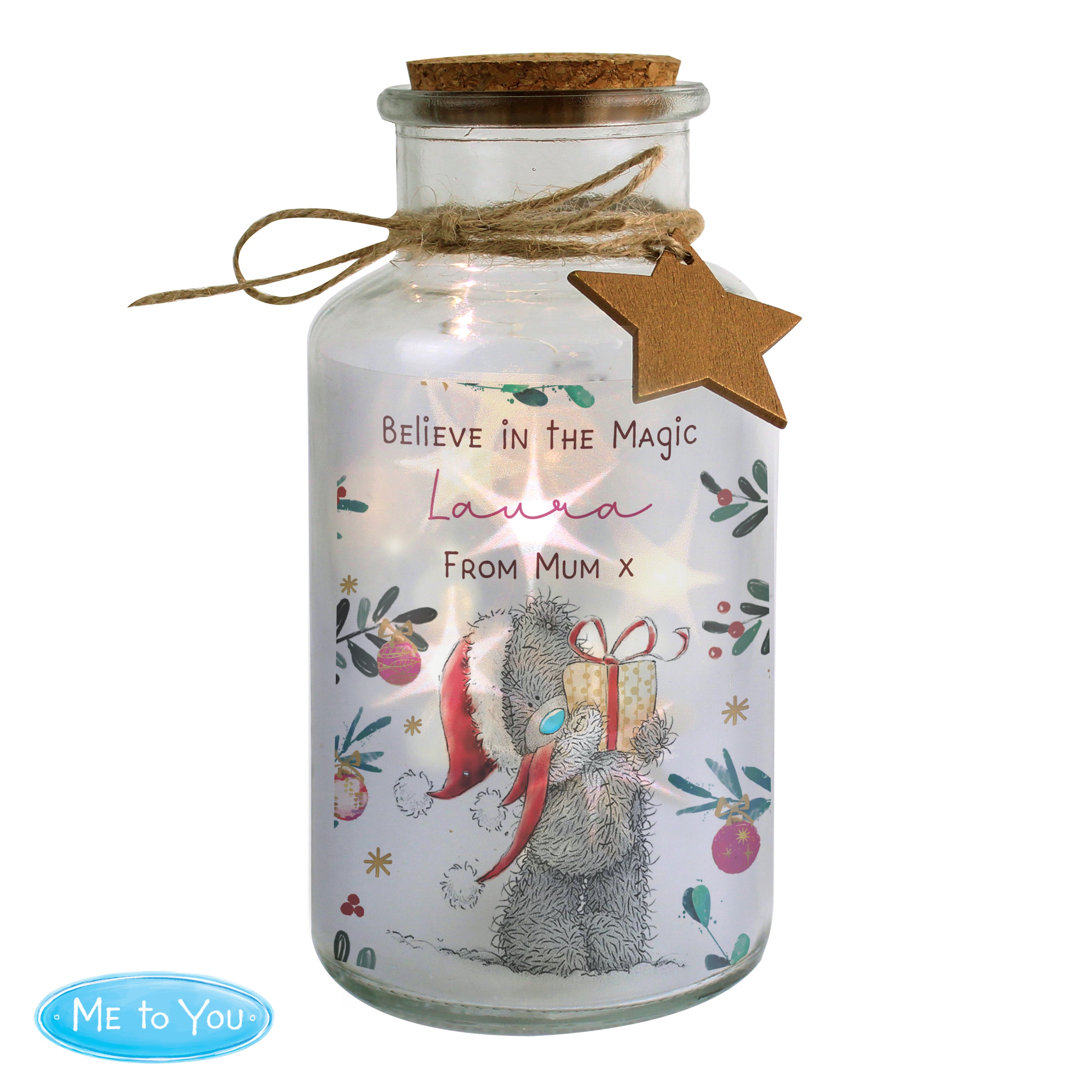 Personalised Me to You Cosy Winter Led Jar - gift & personalise