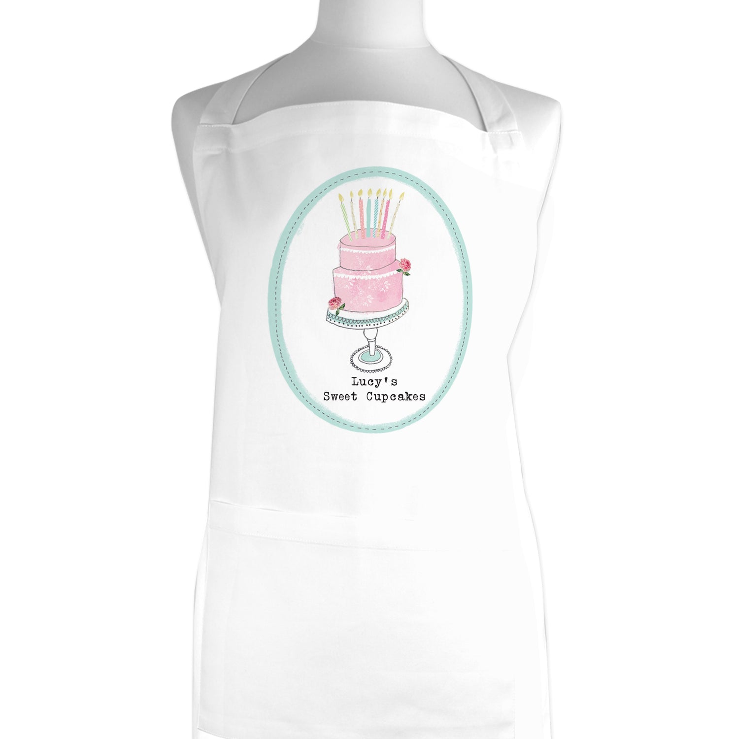 Personalised Vintage Pastel Cupcake Apron - gift & personalise