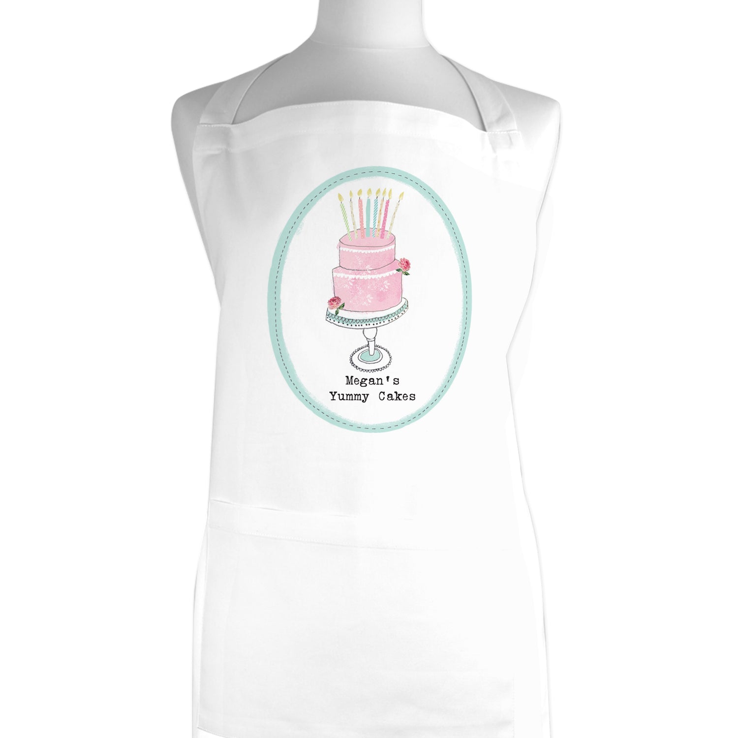 Personalised Vintage Pastel Cupcake Apron - gift & personalise