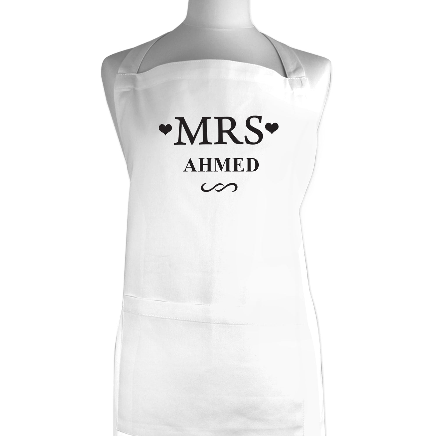 Personalised Mrs White Apron - gift & personalise