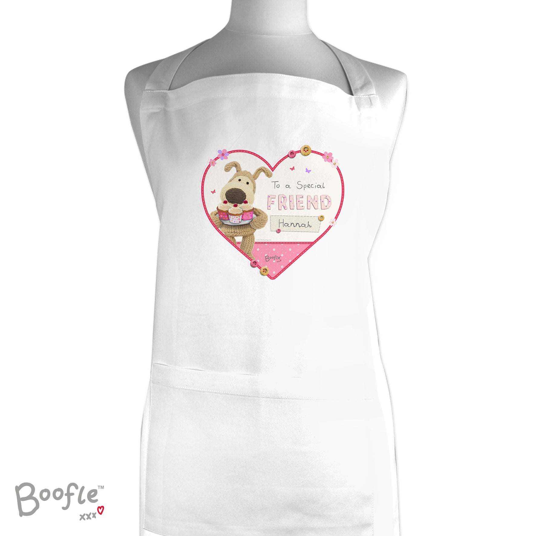 Personalised Boofle Flowers Apron - gift & personalise