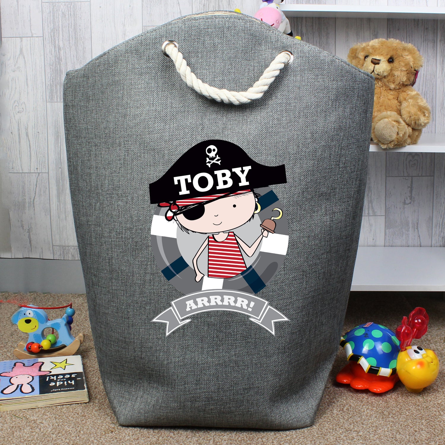 Personalised Pirate Storage Bag - gift & personalise