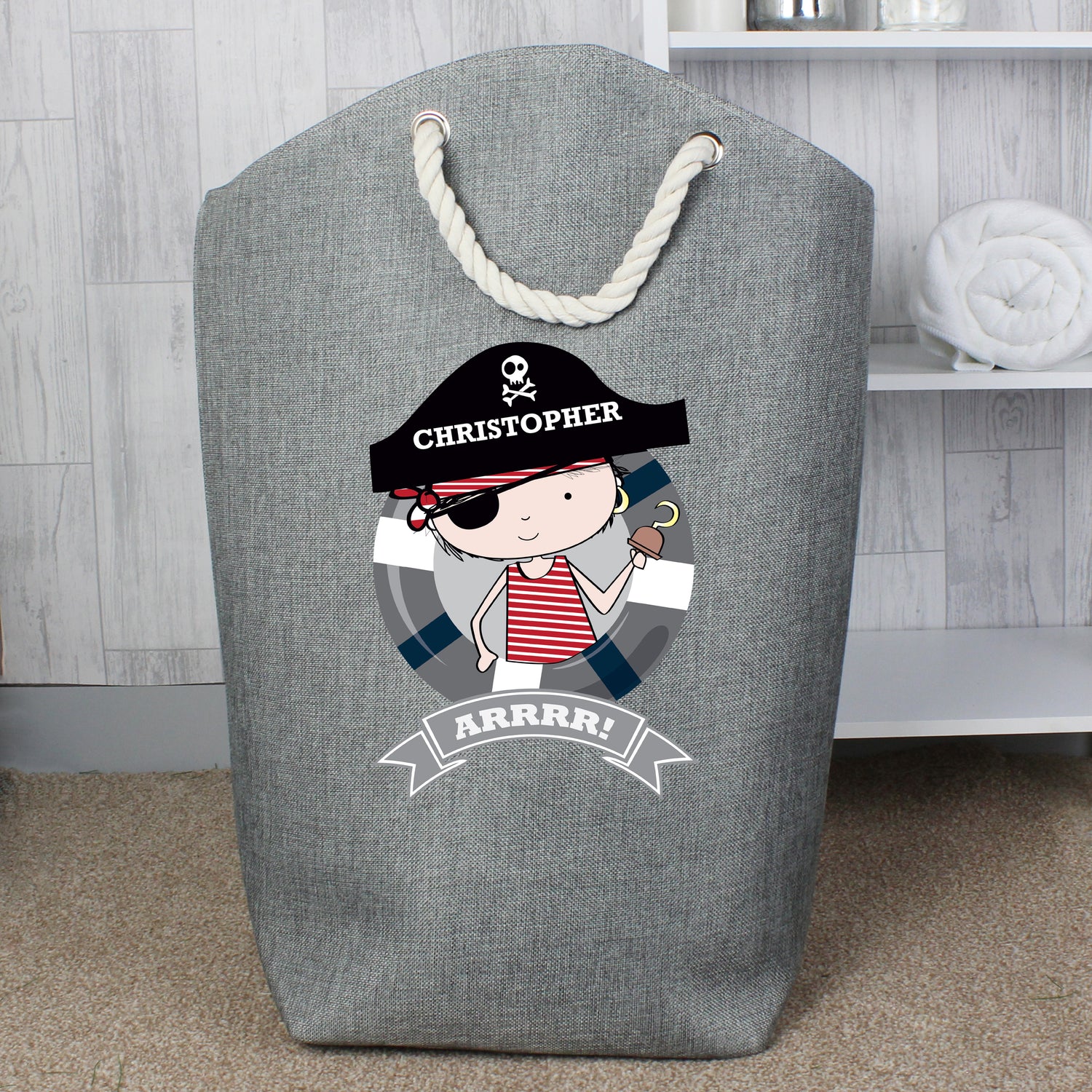 Personalised Pirate Storage Bag - gift & personalise