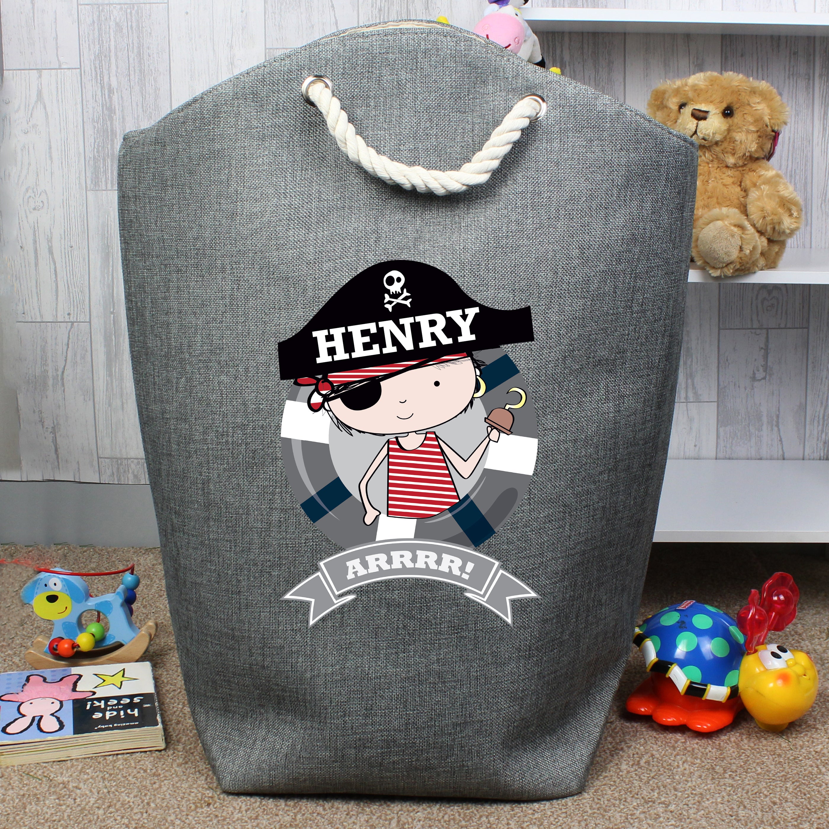 Personalised Pirate Storage Bag - gift & personalise