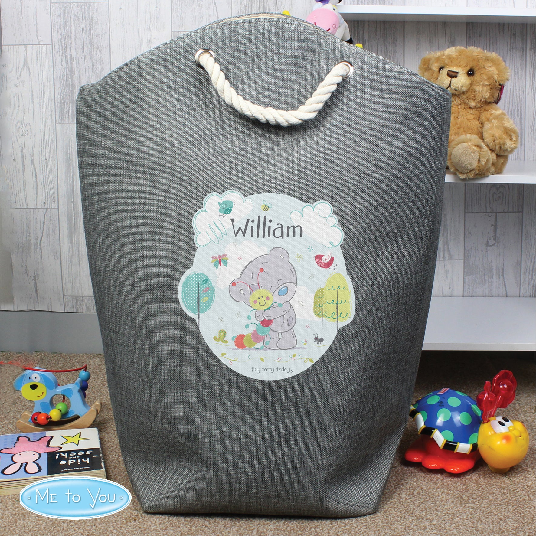 Personalised Tiny Tatty Teddy Cuddle Bug Storage Bag - gift & personalise