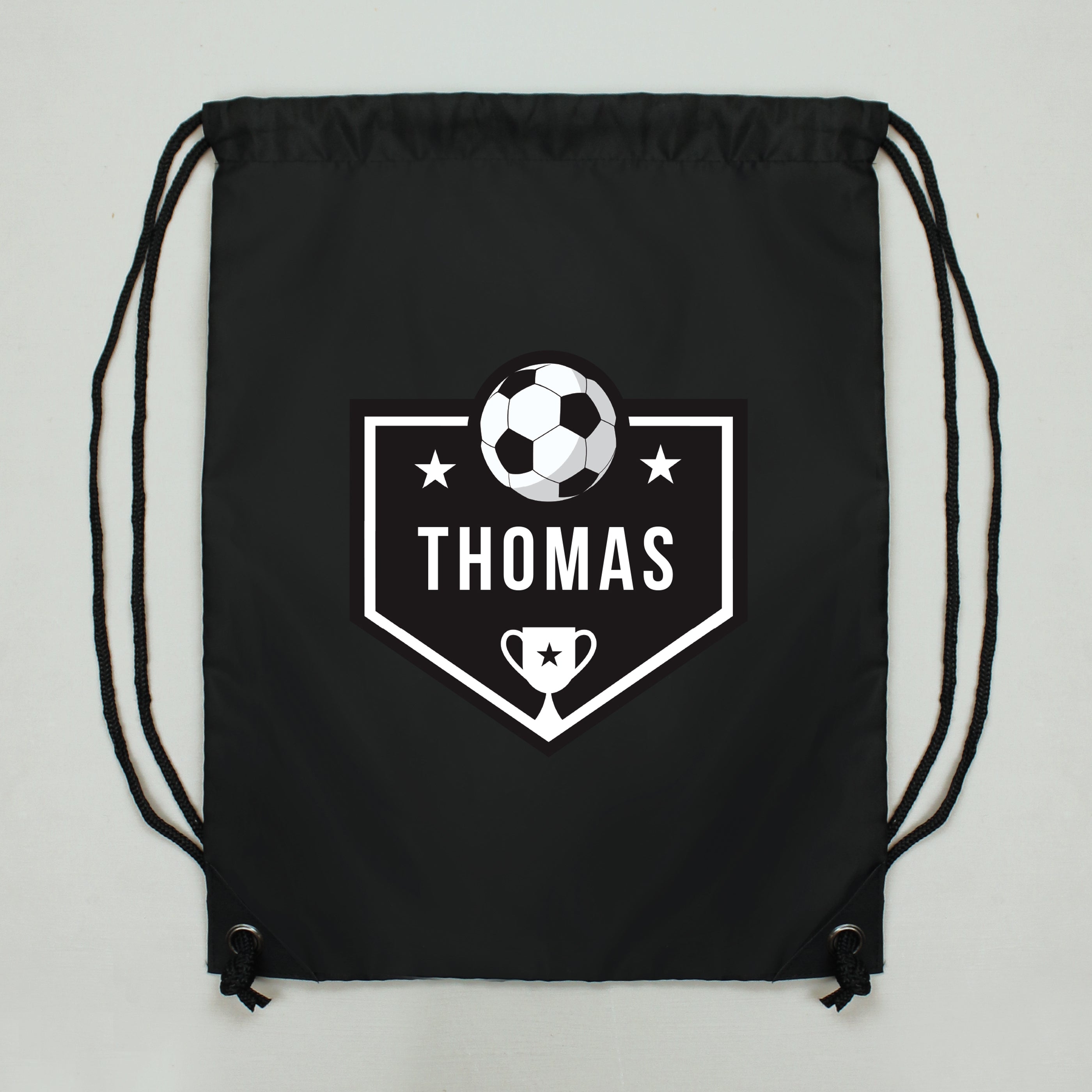 Personalised Football Black Kit Bag - gift & personalise