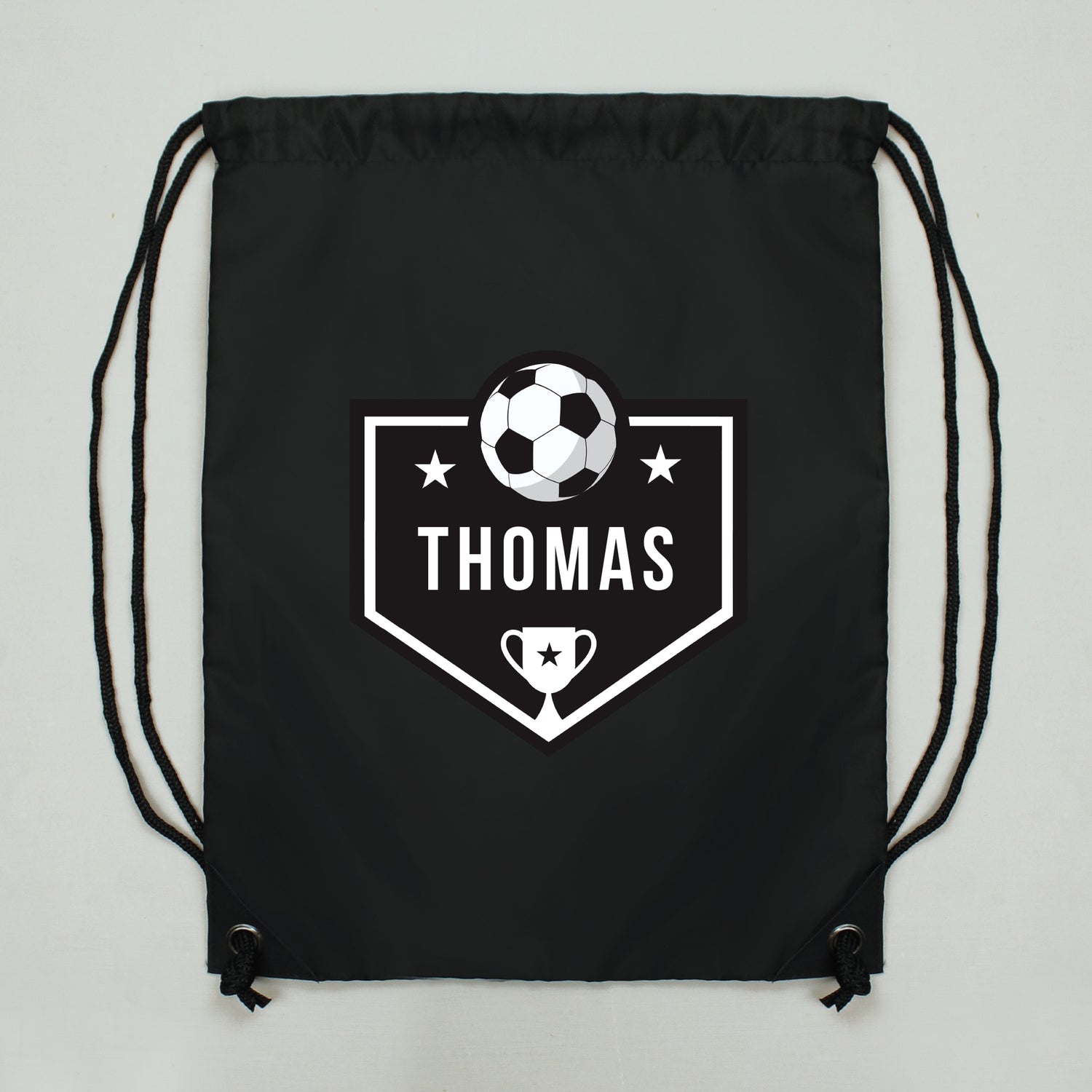 Personalised Football Black Kit Bag - gift & personalise