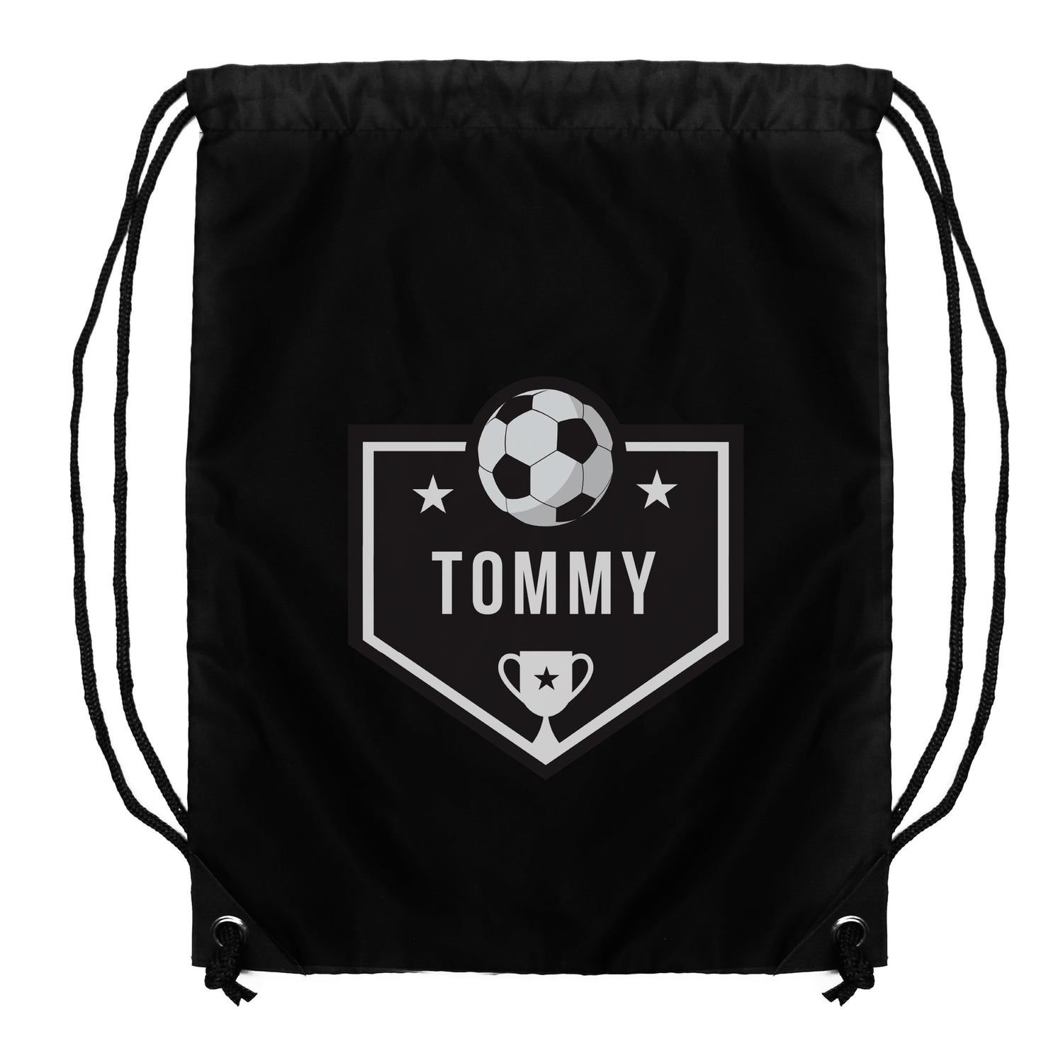 Personalised Football Black Kit Bag - gift & personalise