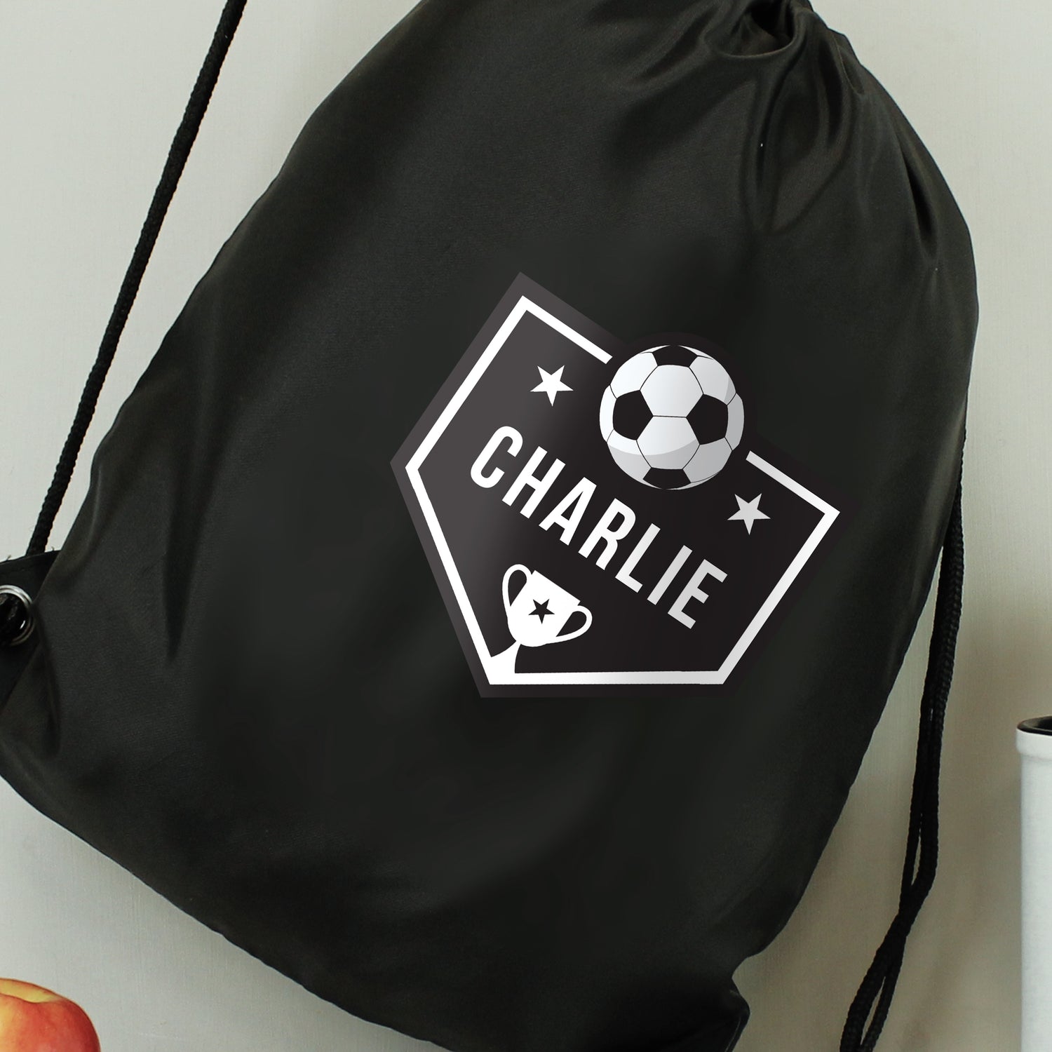 Personalised Football Black Kit Bag - gift & personalise