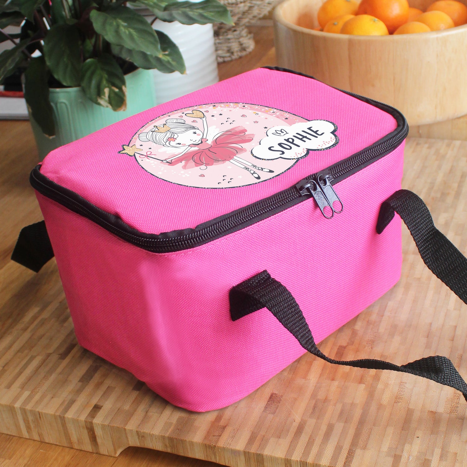 Personalised Fairy Pink Lunch Bag - gift & personalise